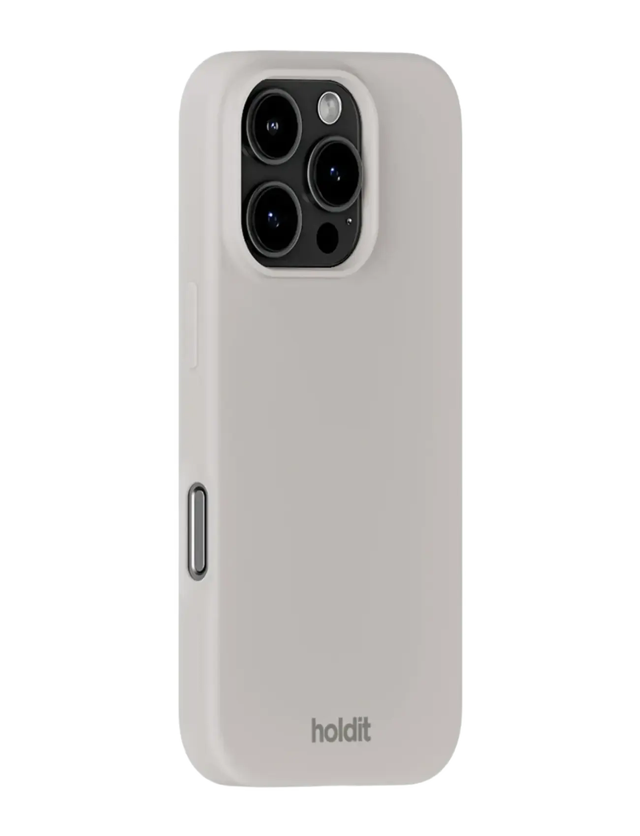 Holdit - Silicone Case iPhone 16 Pro Max - telefona vāciņi - wool gray - 1
