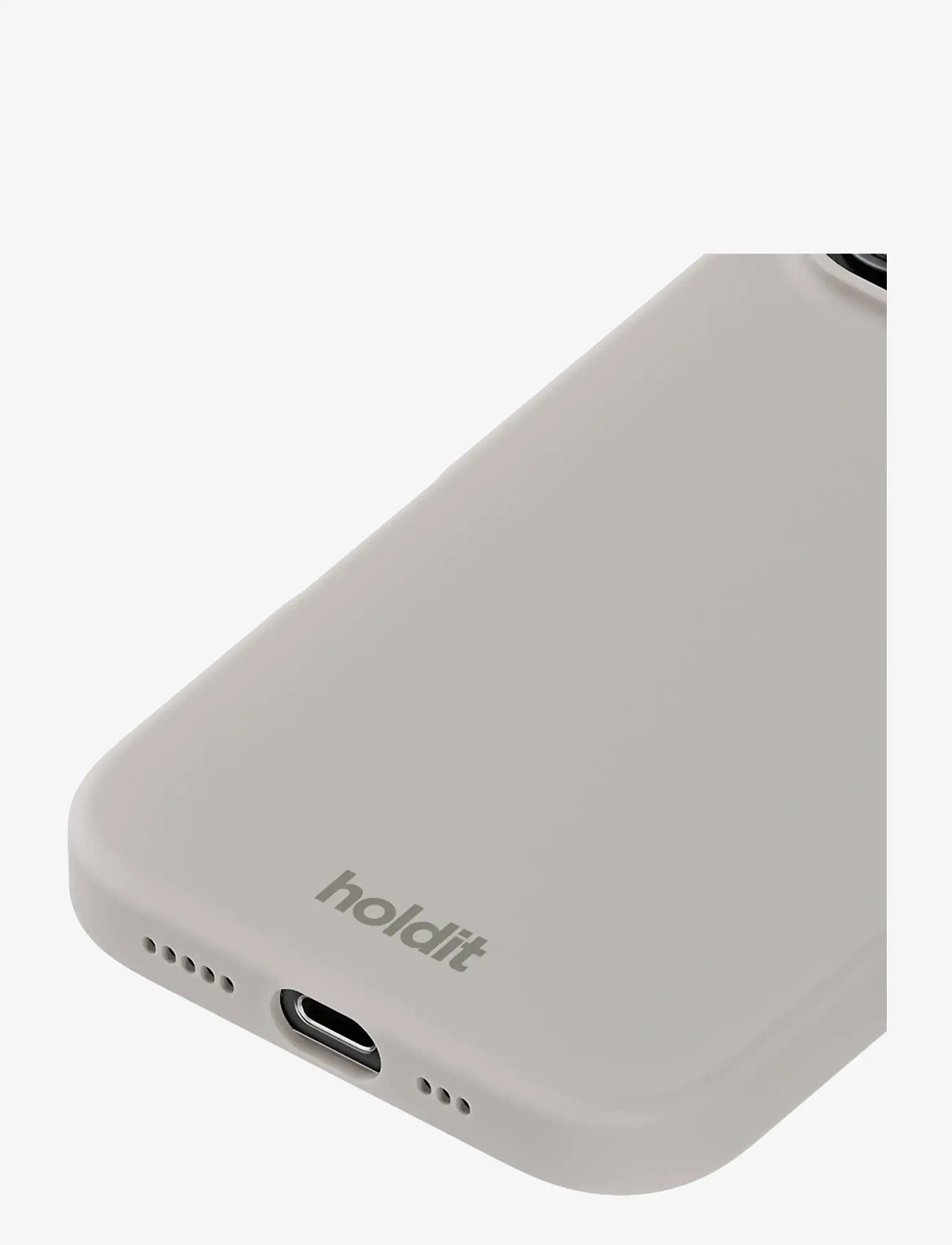 Holdit - Silicone Case iPhone 16 Pro Max - mobilskal - wool gray - 2