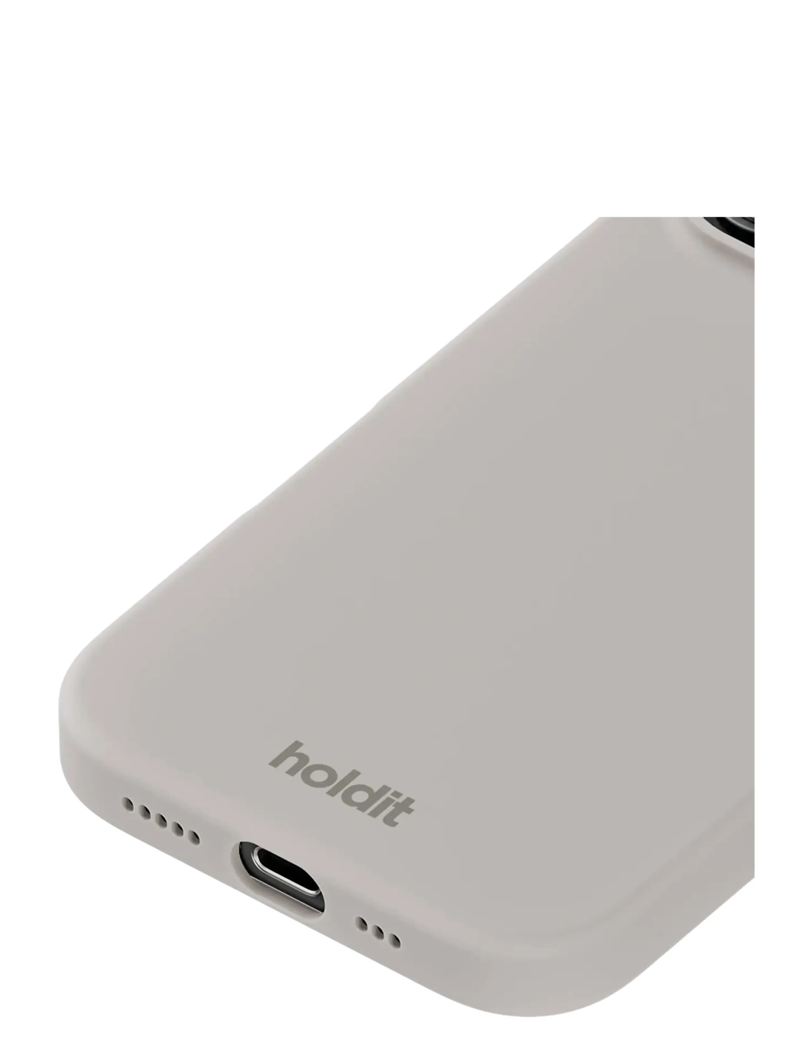 Holdit - Silicone Case iPhone 16 Pro Max - telefona vāciņi - wool gray - 2