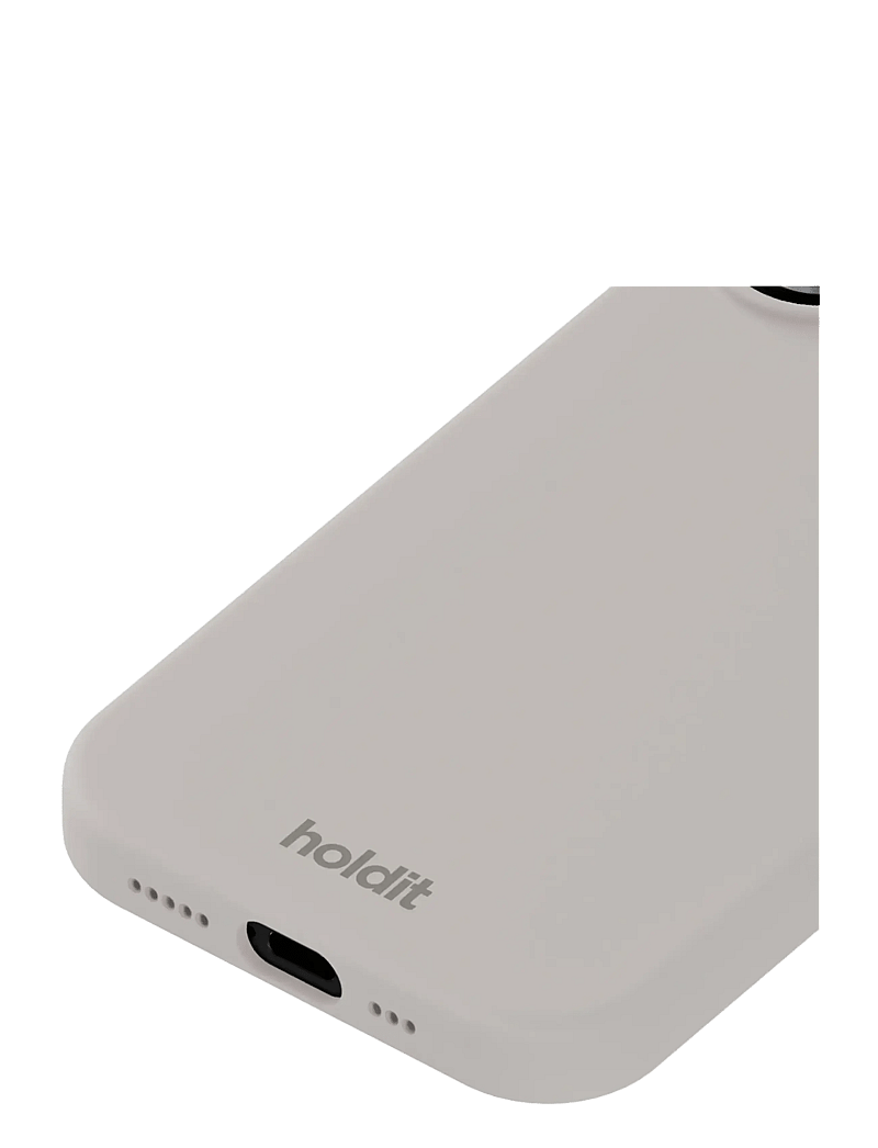 Holdit - Silicone Case iPhone 17 - mobilskal - wool gray - 2