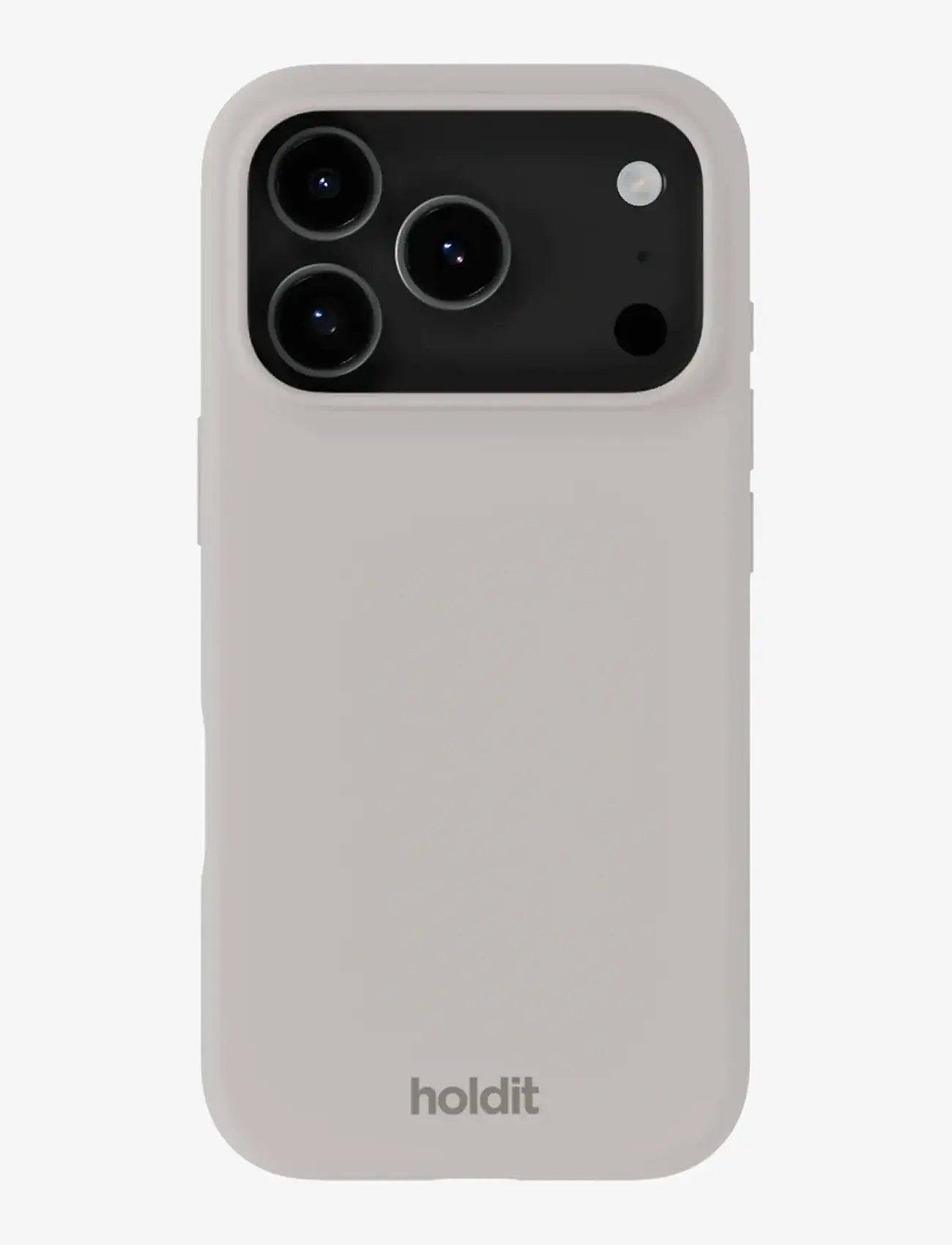Holdit - Silicone Case iPhone 17 Pro - mobilskal - wool gray - 0