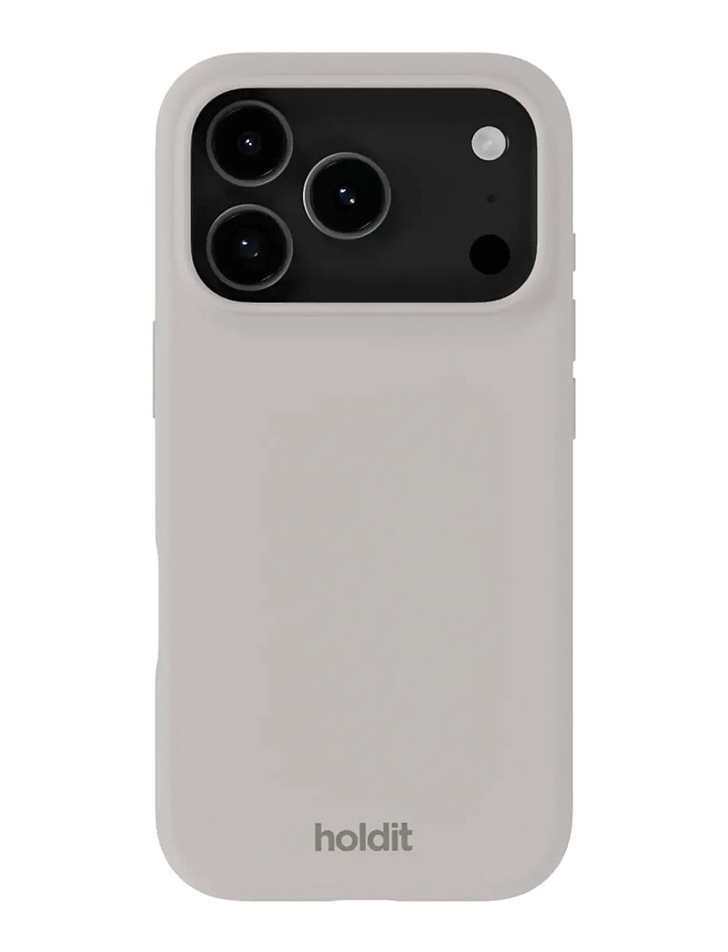 Holdit - Silicone Case iPhone 17 Pro - mobilskal - wool gray - 0