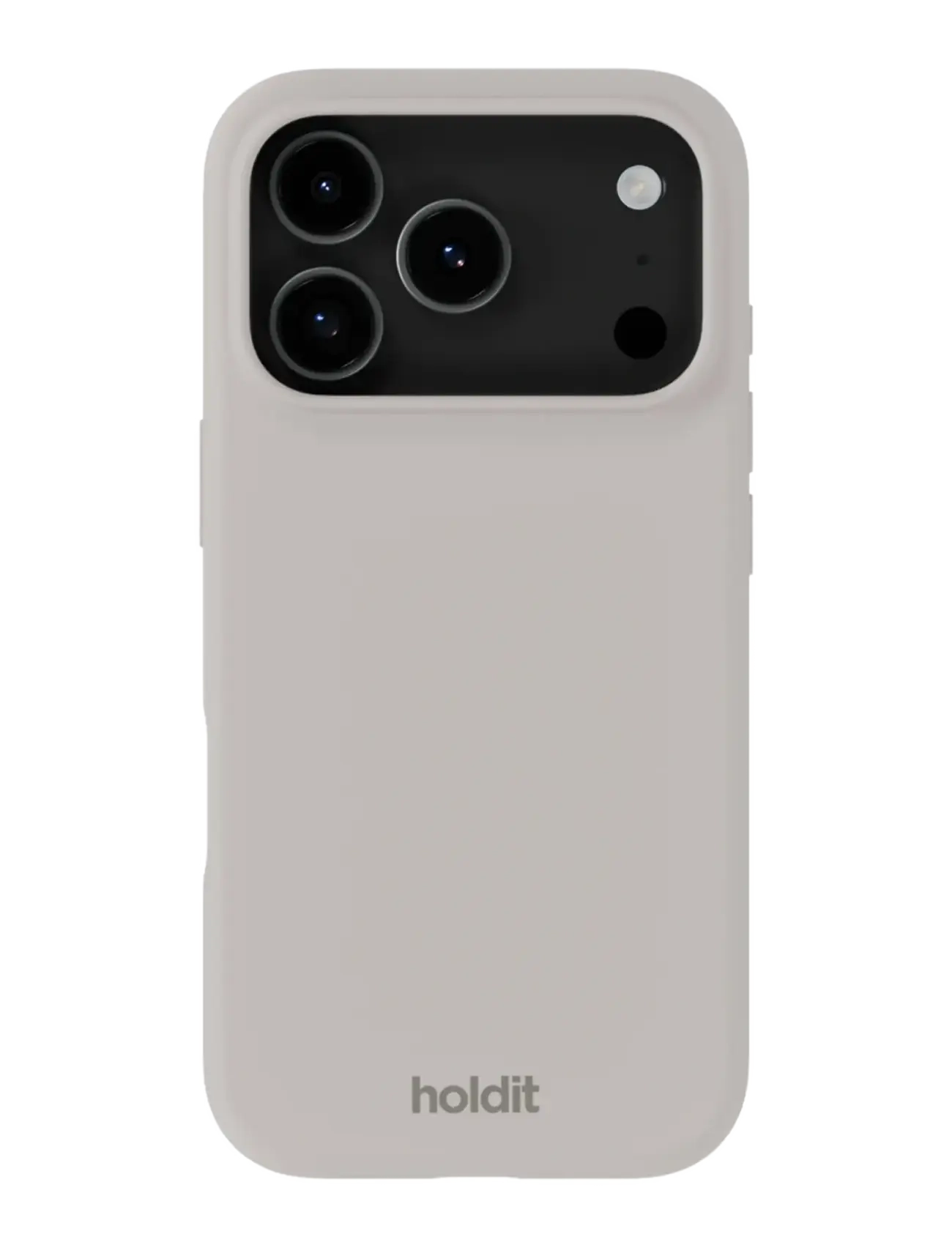 Holdit Silicone Case Iphone 17 Pro Max, IPHONE 17PRO MAX, Grey, Mobiltilbehør-Covers > Telefontasker, Dame