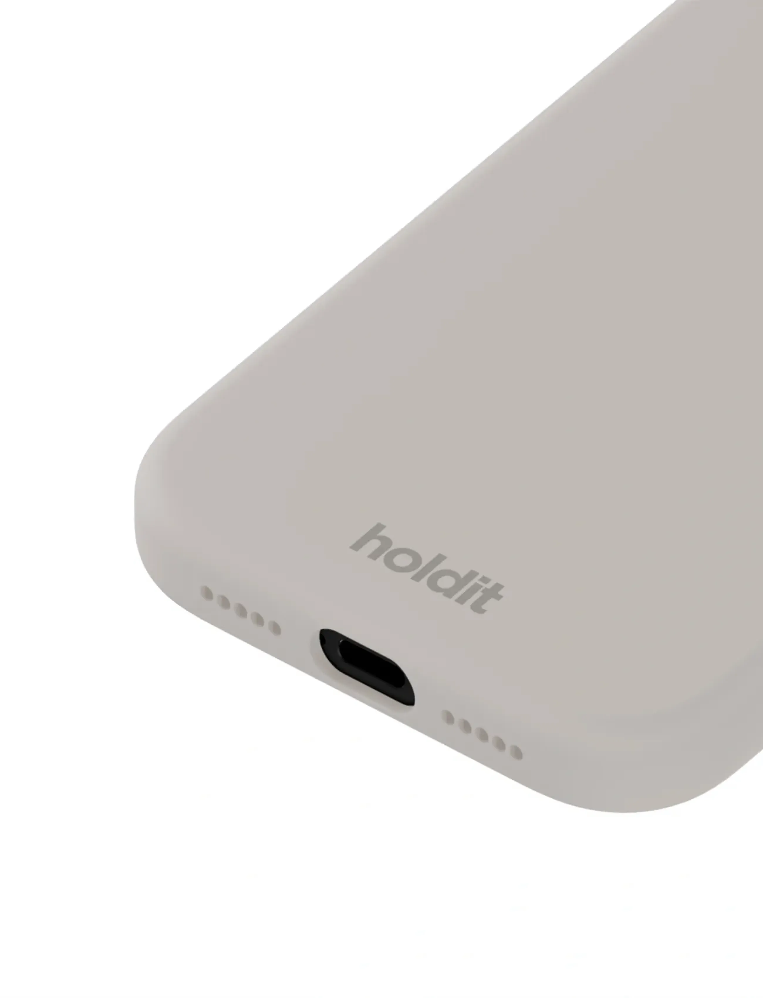 Holdit - Silicone Case iPhone 17 Pro Max - símahulstur - wool gray - 2