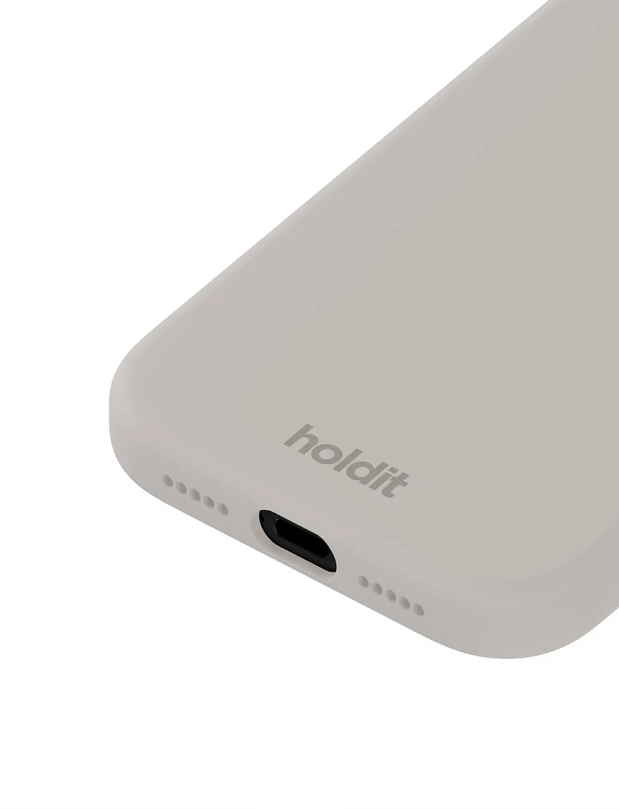 Holdit - Silicone Case iPhone 17 Pro Max - símahulstur - wool gray - 2