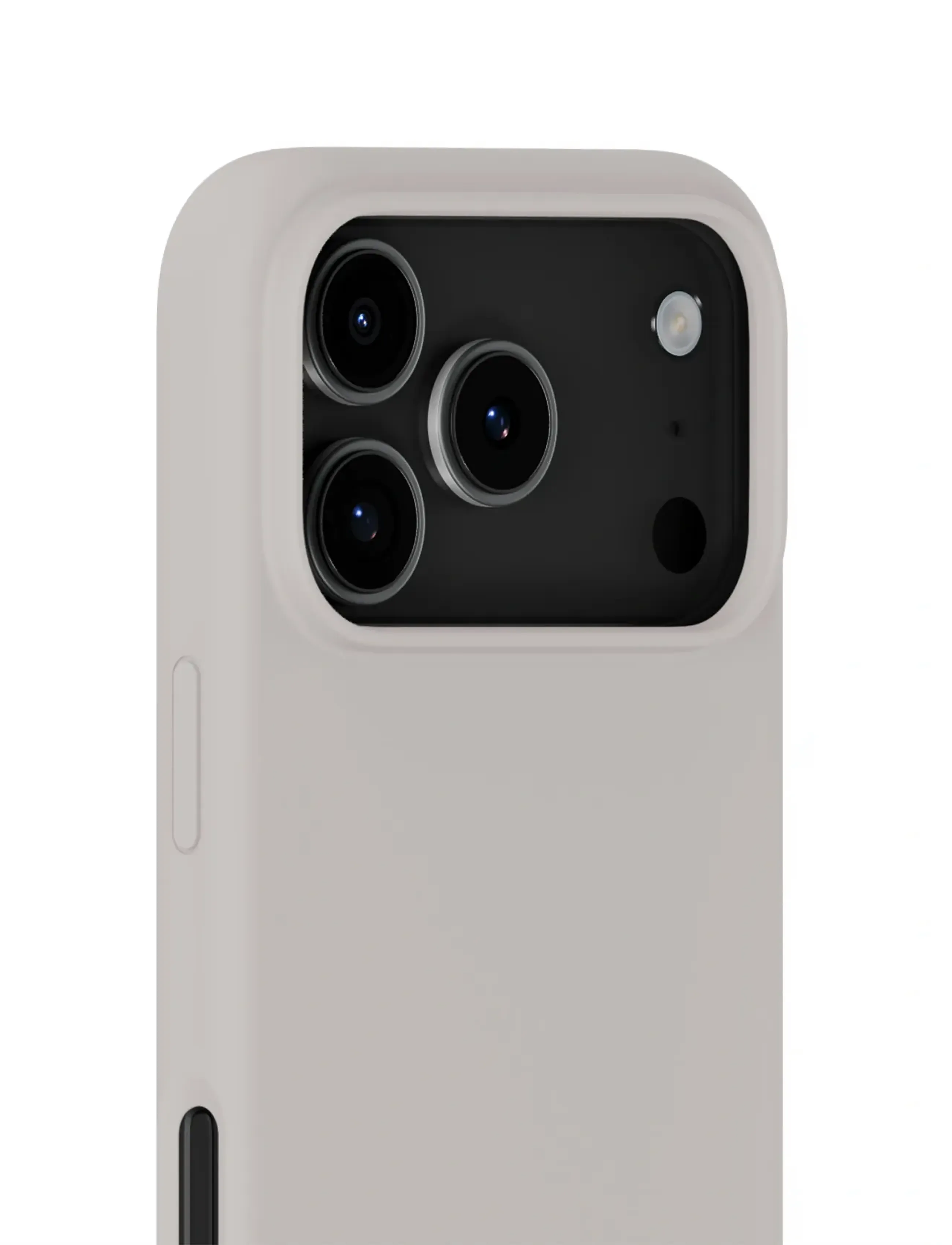 Holdit - Silicone Case iPhone 17 Pro Max - símahulstur - wool gray - 3