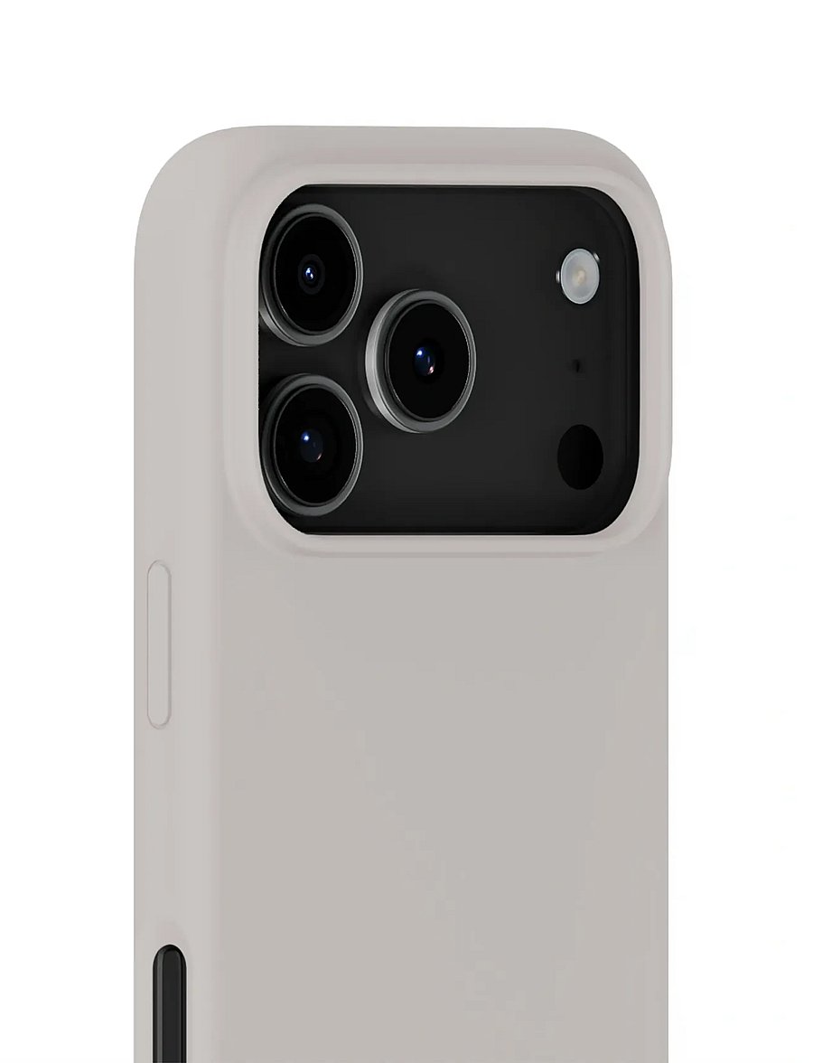 Holdit - Silicone Case iPhone 17 Pro Max - símahulstur - wool gray - 3