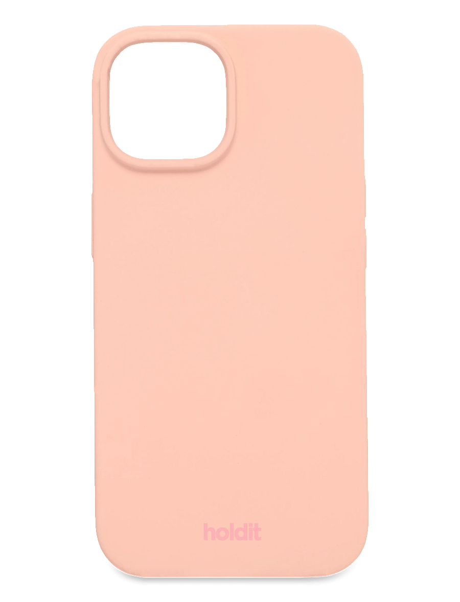 Holdit - Silicone Case iPhone 15 - mobilskal - bare pink - 0