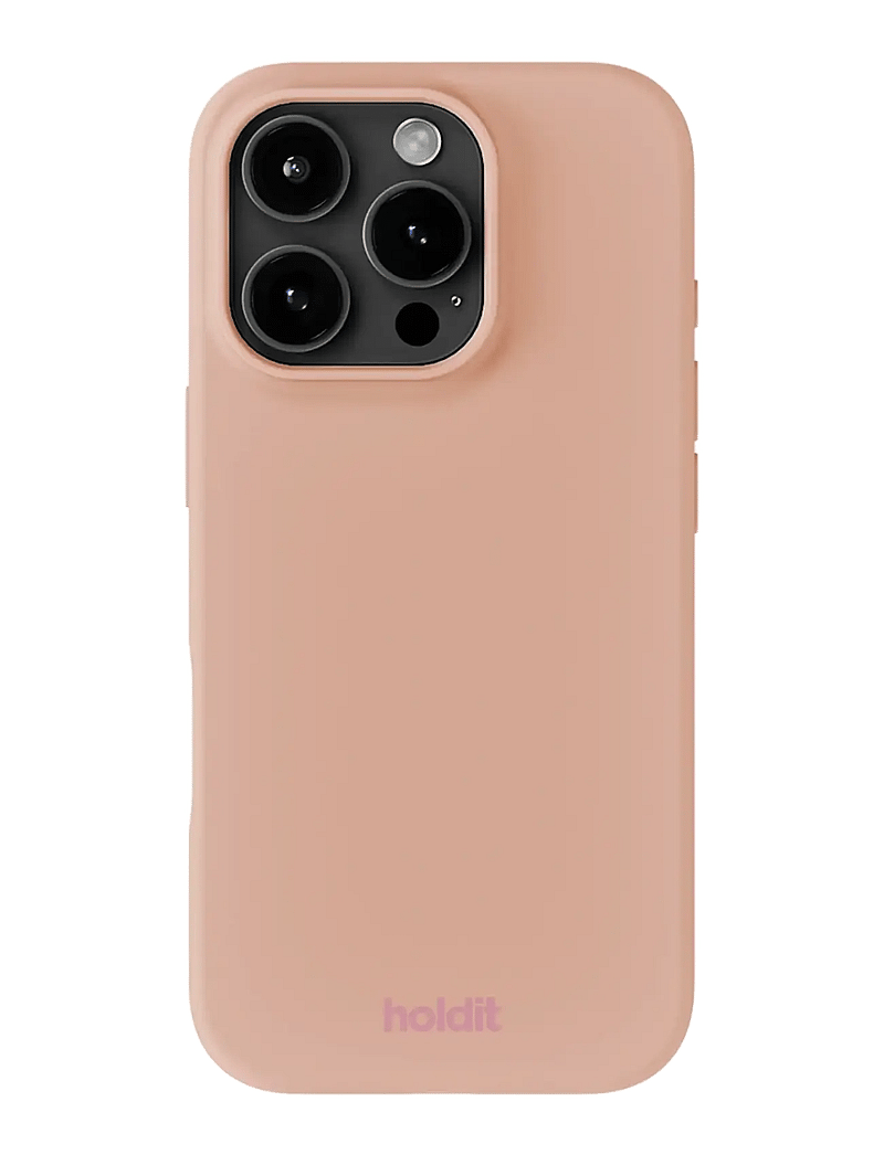 Holdit - Silicone Case iPhone 16 Pro - mobilskal - bare pink - 0