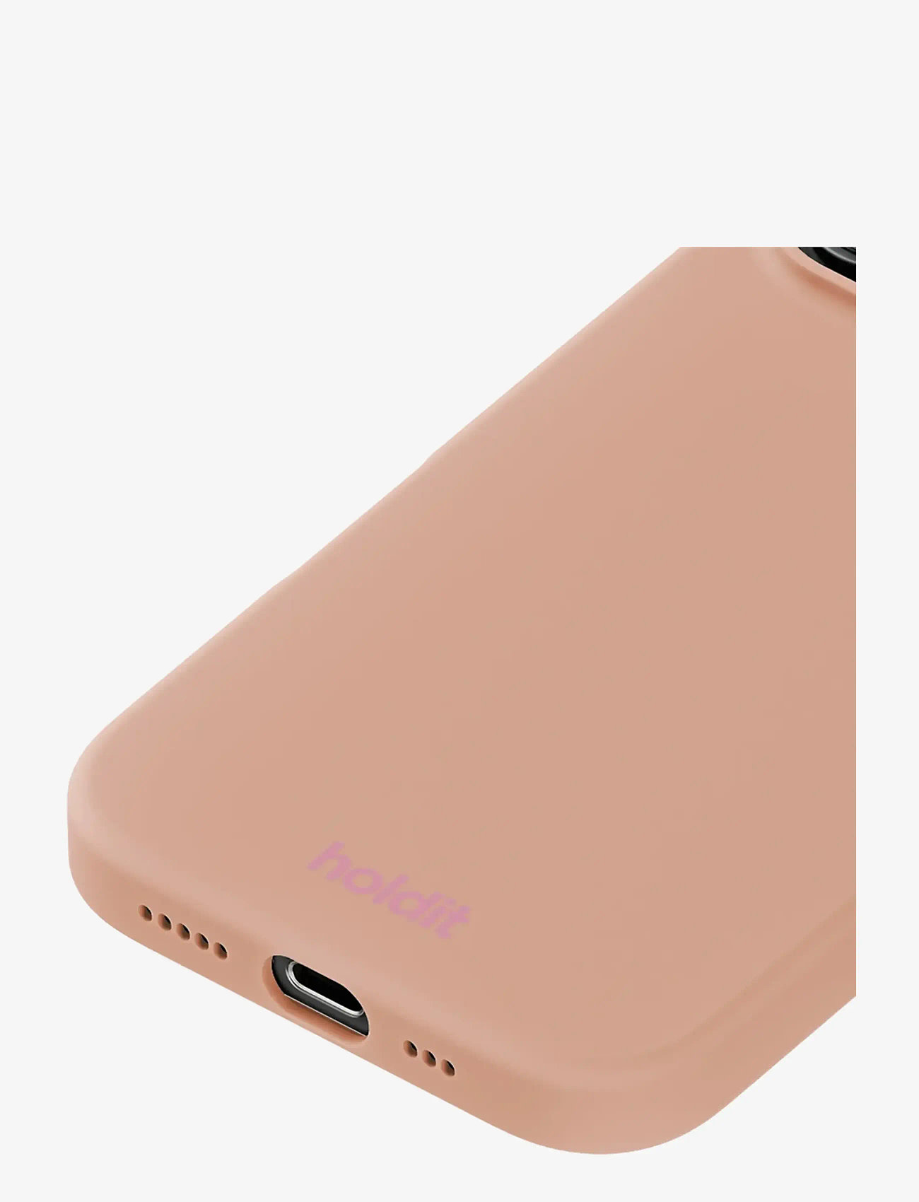 Holdit - Silicone Case iPhone 16 Pro - mobilskal - bare pink - 2