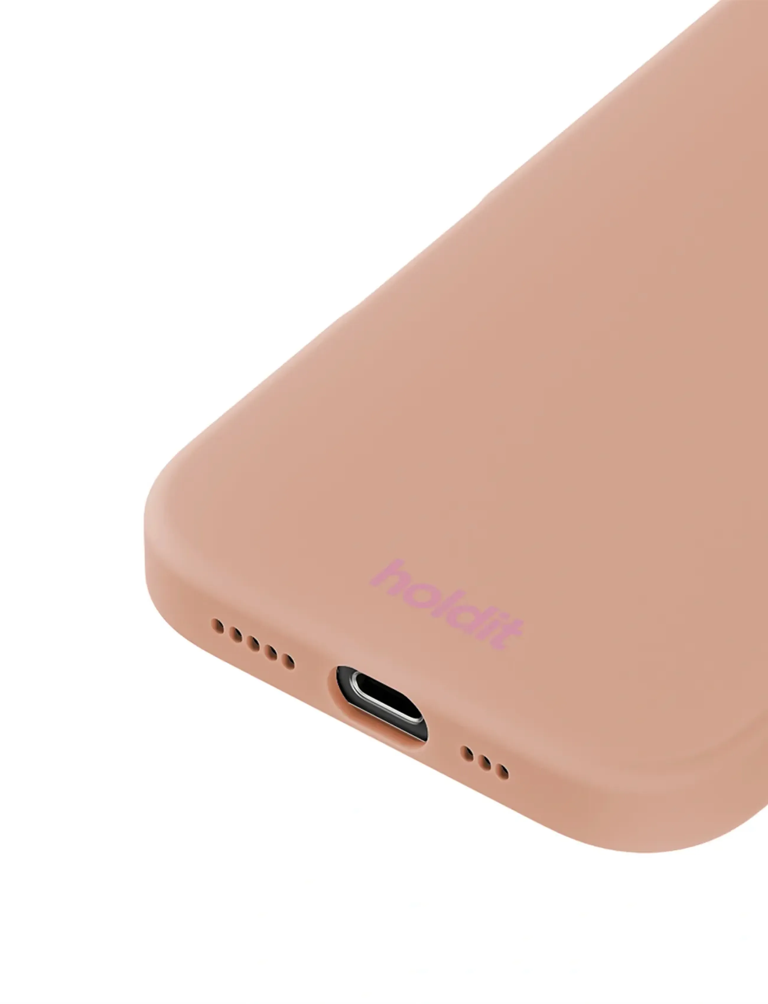 Holdit - Silicone Case iPhone 16 Pro Max - mobilcovers - bare pink - 2