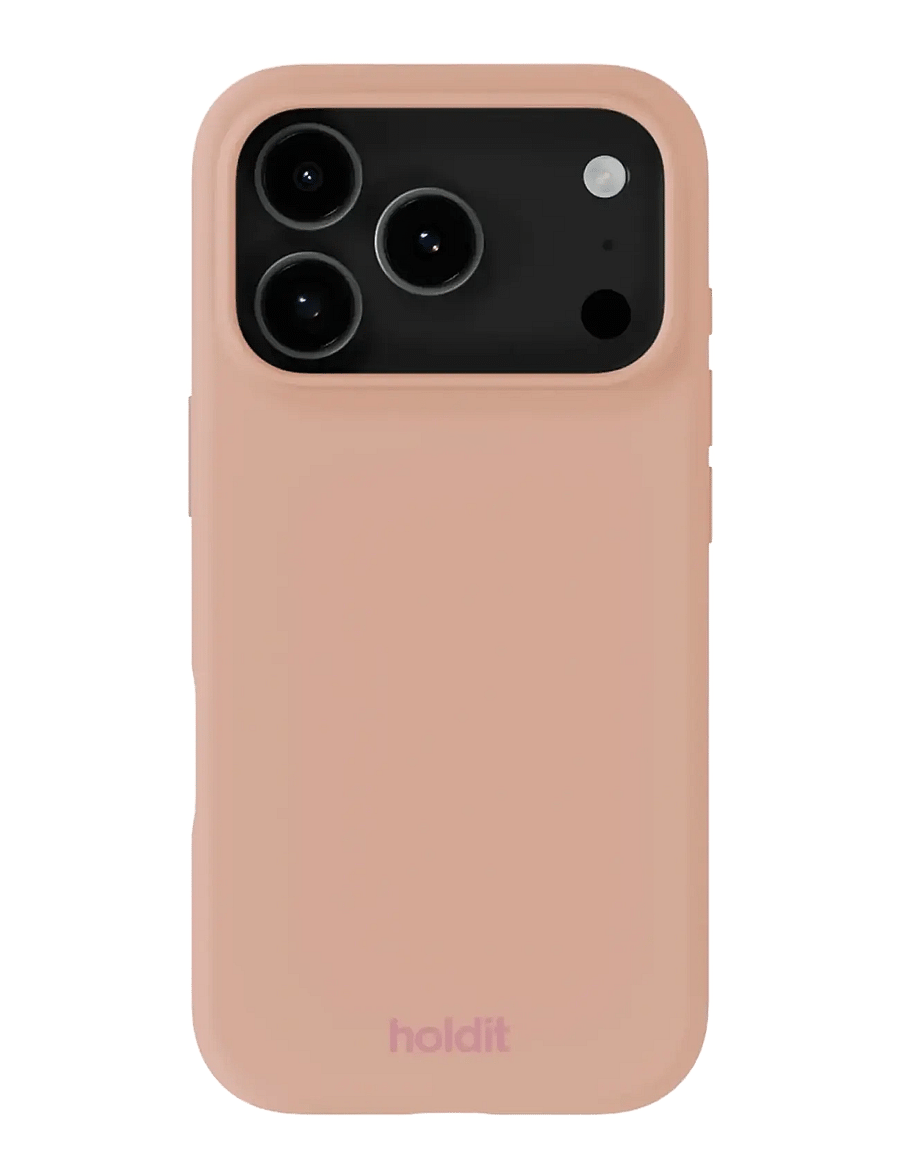 Holdit - Silicone Case iPhone 17 Pro - telefonų dėklai - bare pink - 0