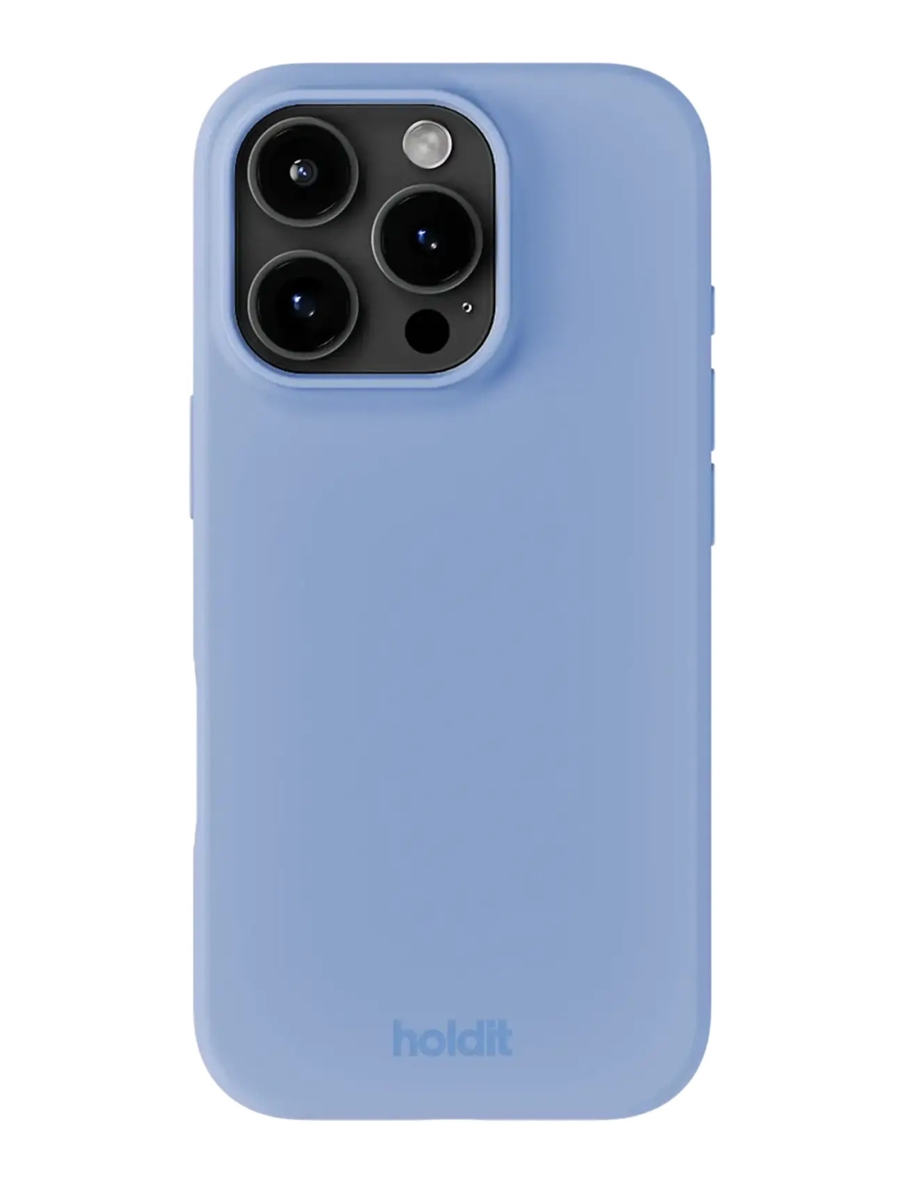 Holdit Silicone Case Iphone 16 Pro Max, IPHONE 16PRO MAX, Blue, Mobiltilbehør-Covers > Telefontasker, Dame