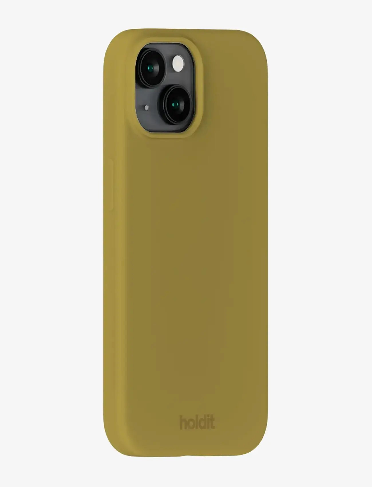 Holdit - Silicone Case iPhone 14/13 - mobilskal - warm olive - 2