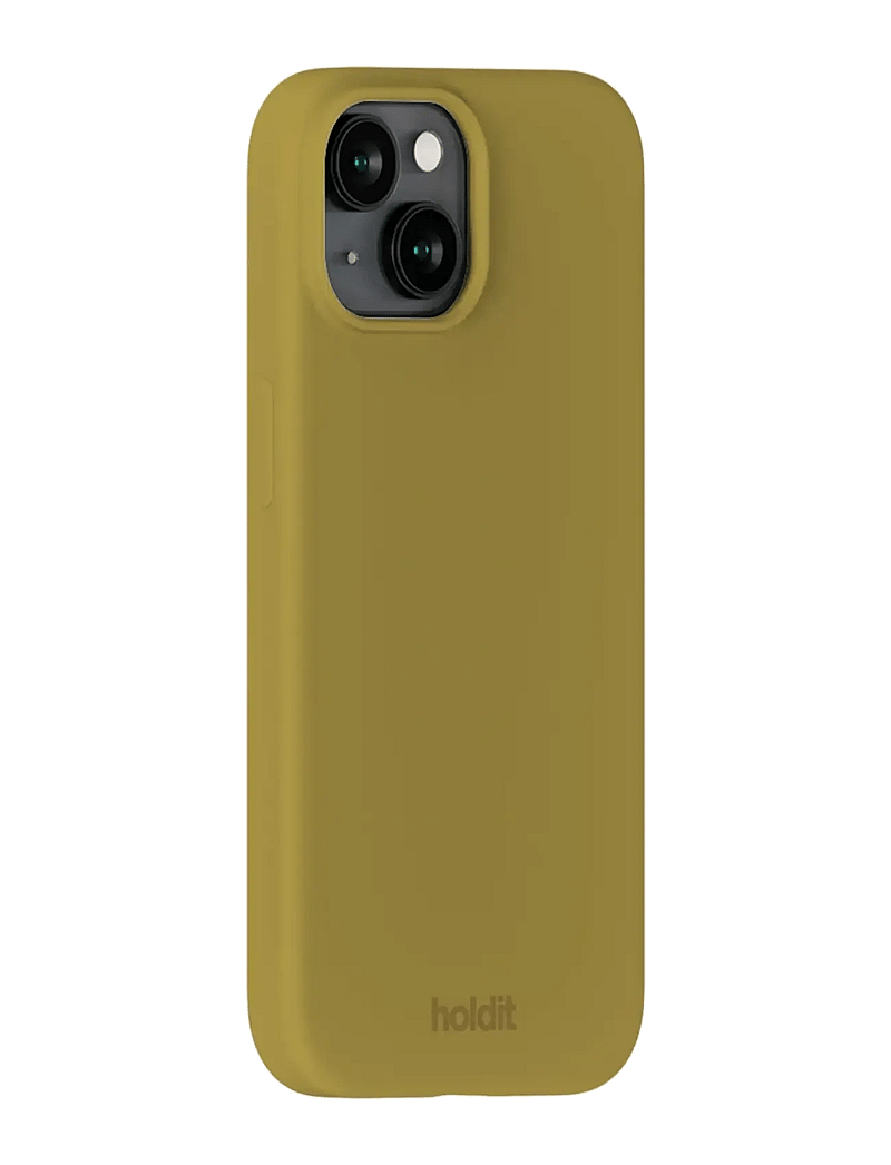 Holdit - Silicone Case iPhone 14/13 - mobilskal - warm olive - 2
