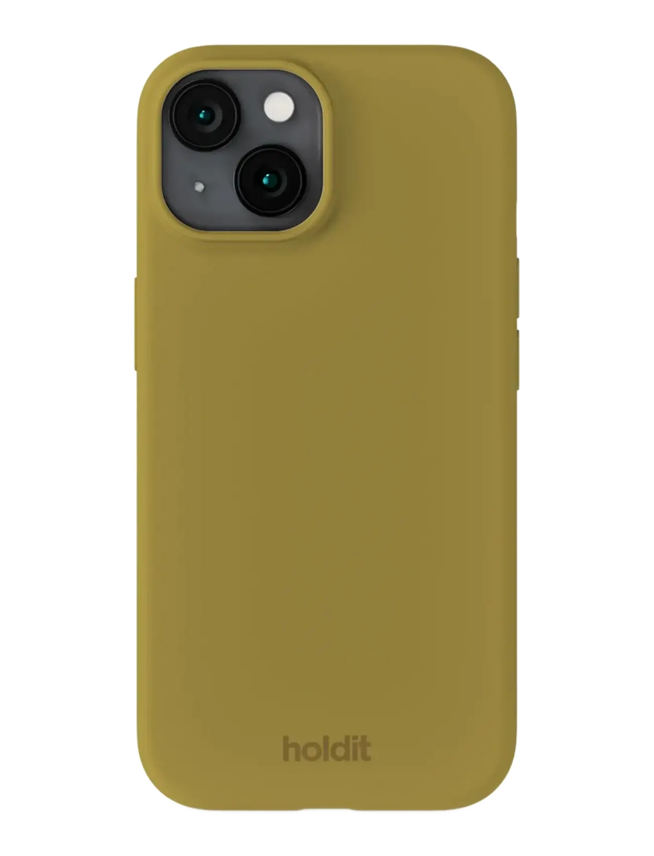 Holdit Silicone Case Iphone 15, IPHONE 15, Khaki green, Mobiltilbehør-Covers > Telefontasker, Dame