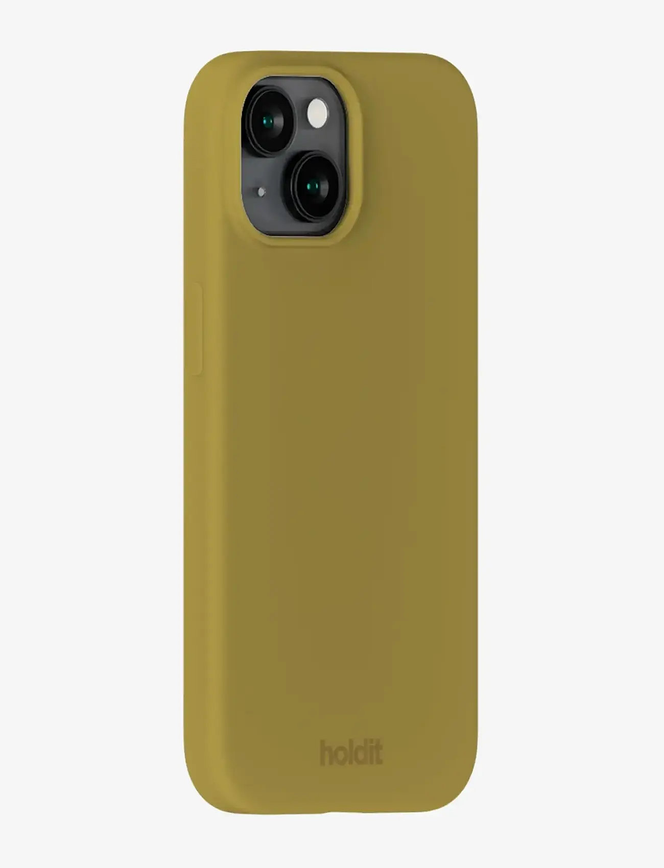 Holdit - Silicone Case iPhone 15 - phone cases - warm olive - 1
