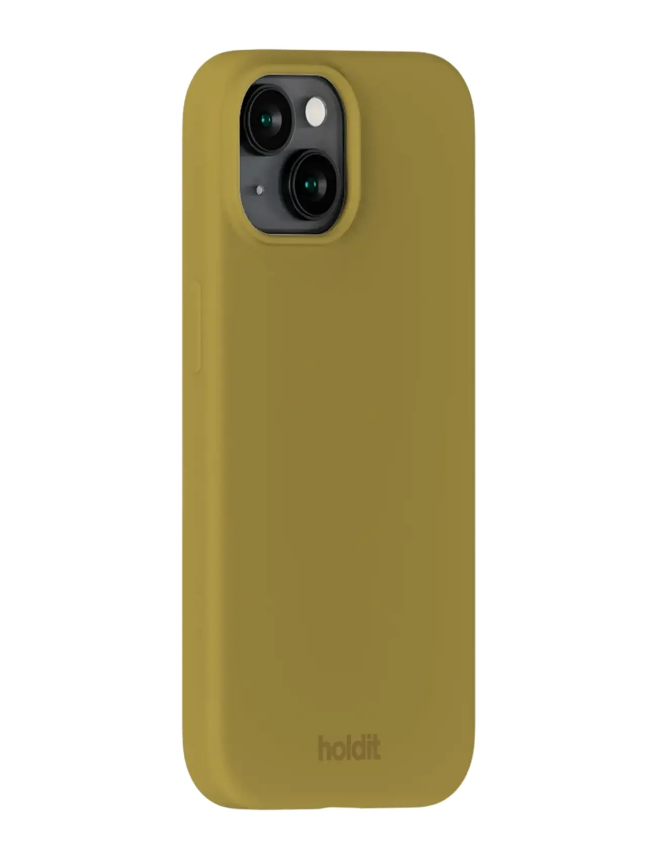 Holdit - Silicone Case iPhone 15 - mobildeksel - warm olive - 1