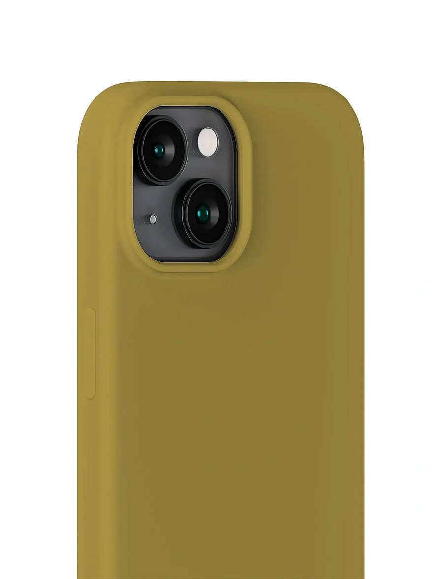 Holdit - Silicone Case iPhone 15 - mobildeksel - warm olive - 3