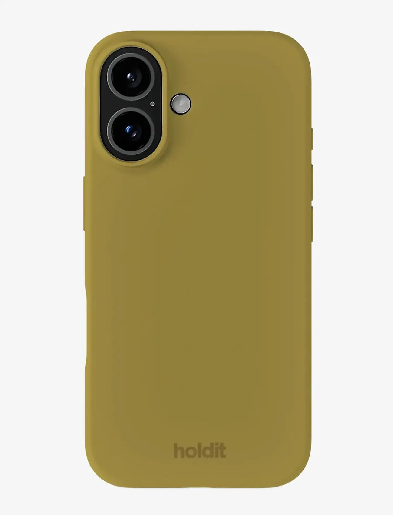Holdit - Silicone Case iPhone 16 - mobilskal - warm olive - 0