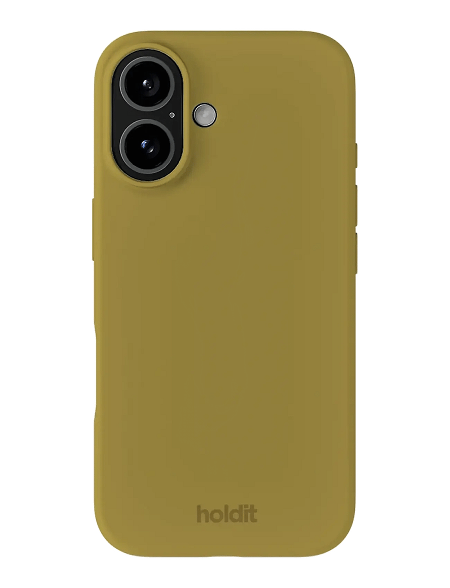 Holdit - Silicone Case iPhone 16 - handyhüllen - warm olive - 0