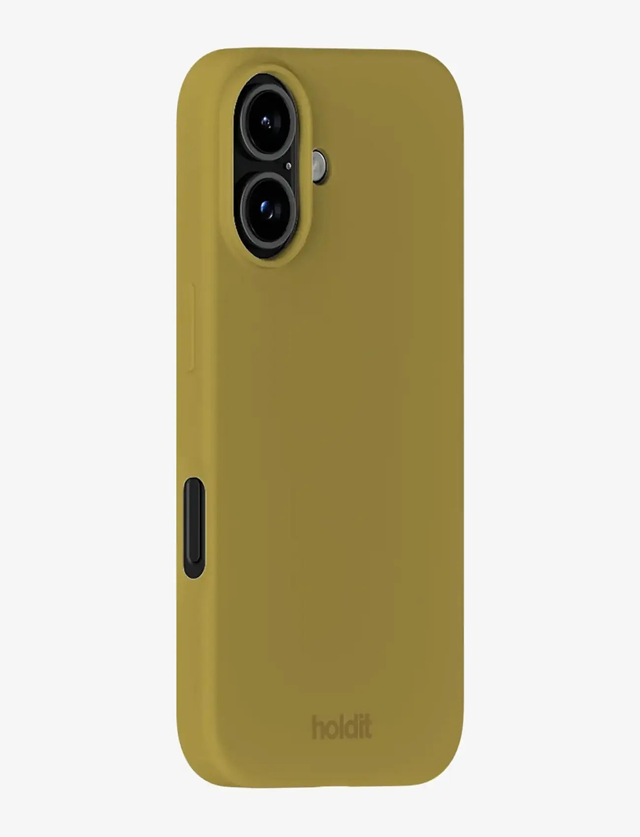 Holdit - Silicone Case iPhone 16 - mobilskal - warm olive - 1