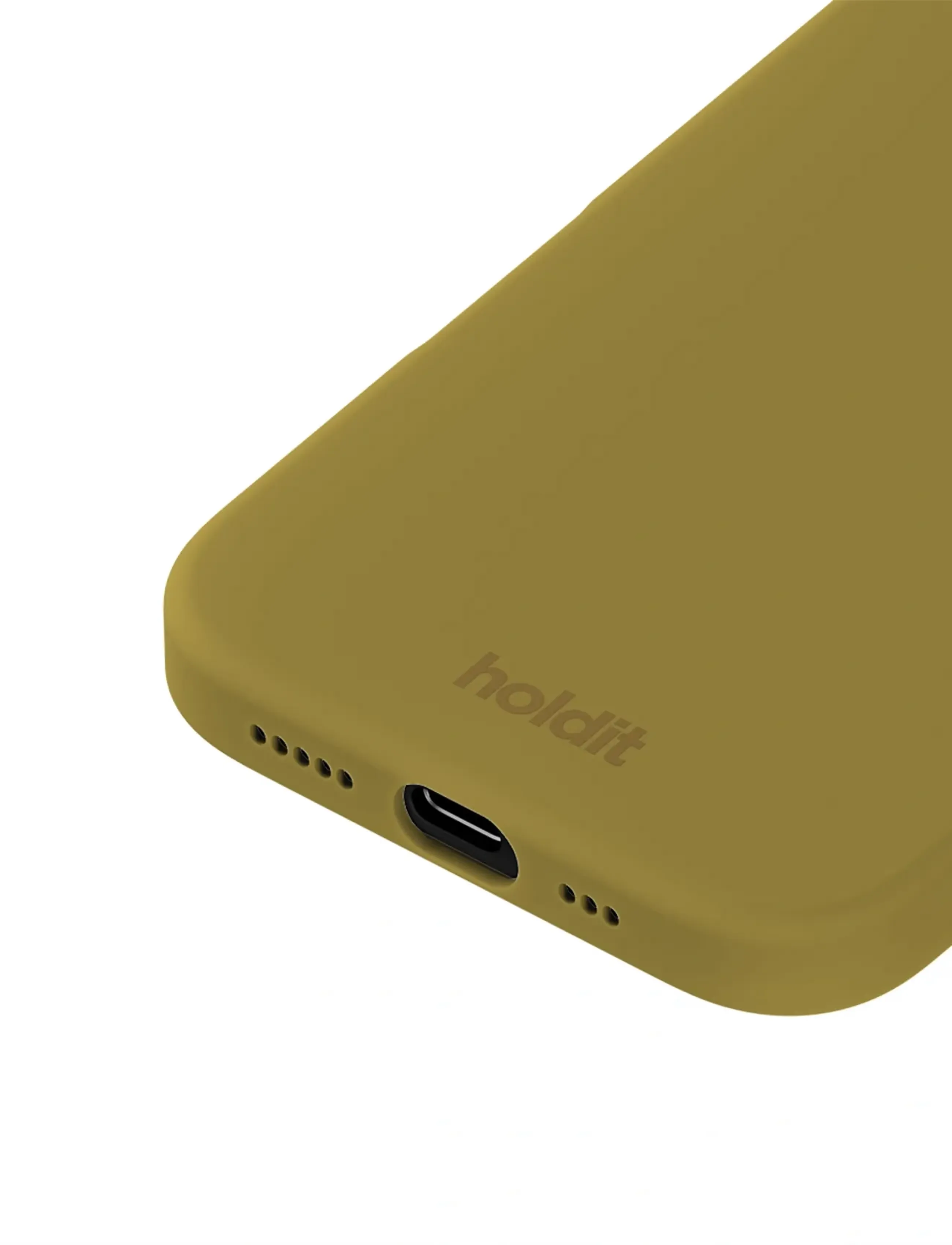 Holdit - Silicone Case iPhone 16 - mobildeksel - warm olive - 2