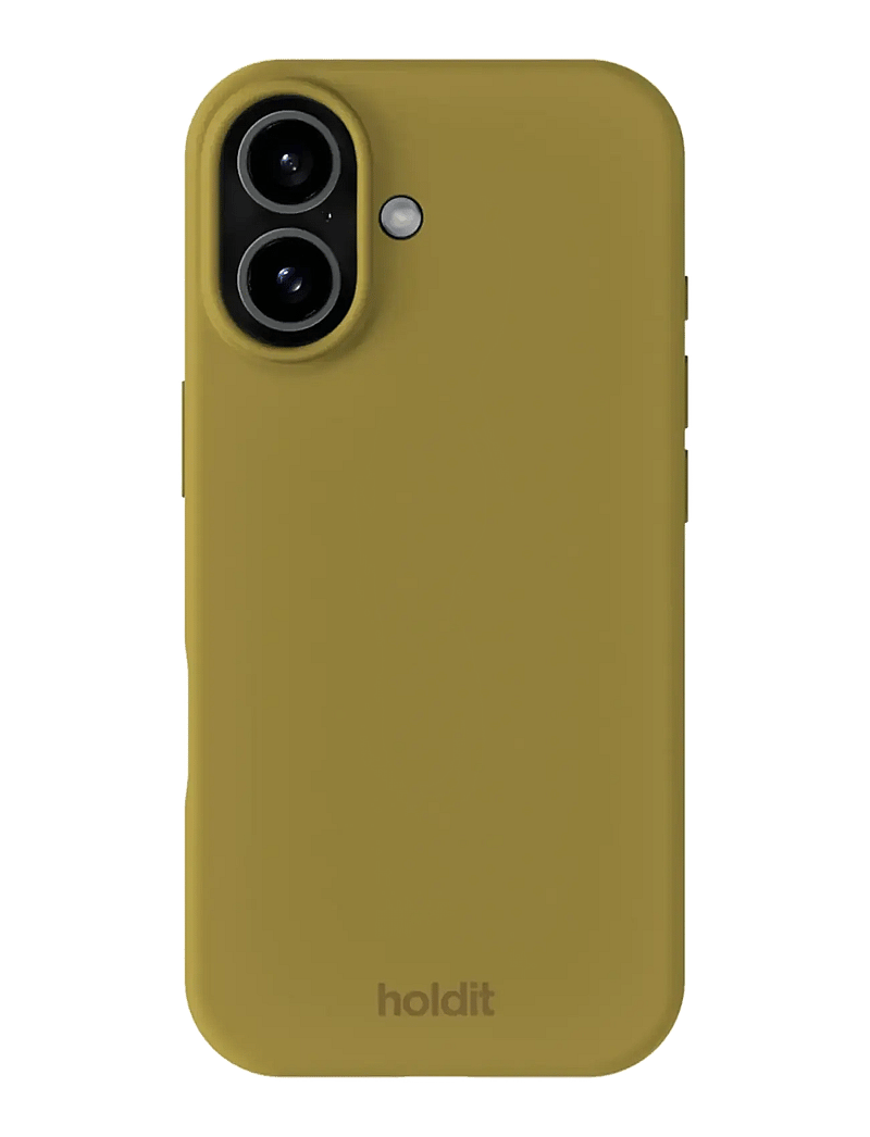 Holdit - Silicone Case iPhone 17 - mobilskal - warm olive - 0