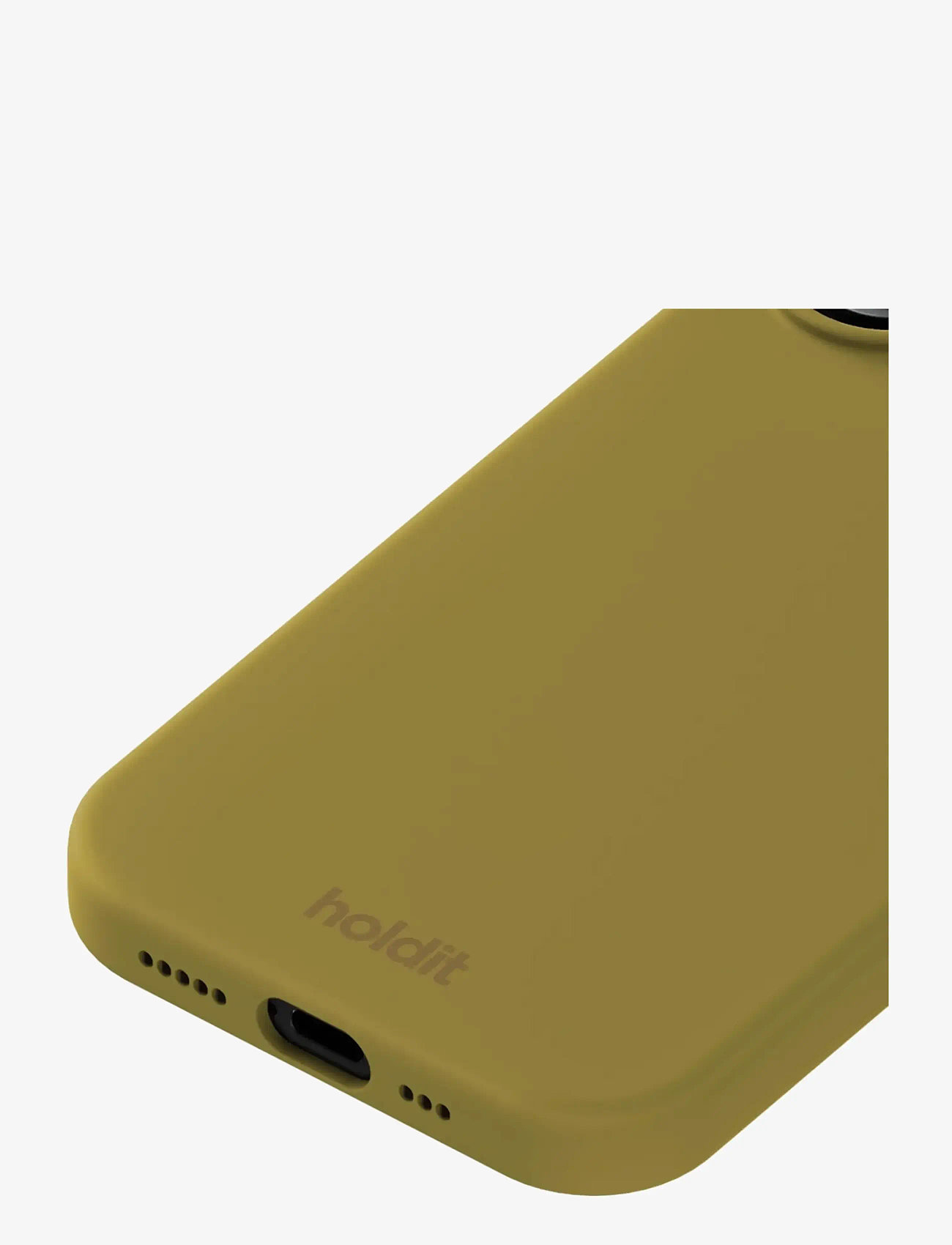 Holdit - Silicone Case iPhone 17 - mobilskal - warm olive - 3