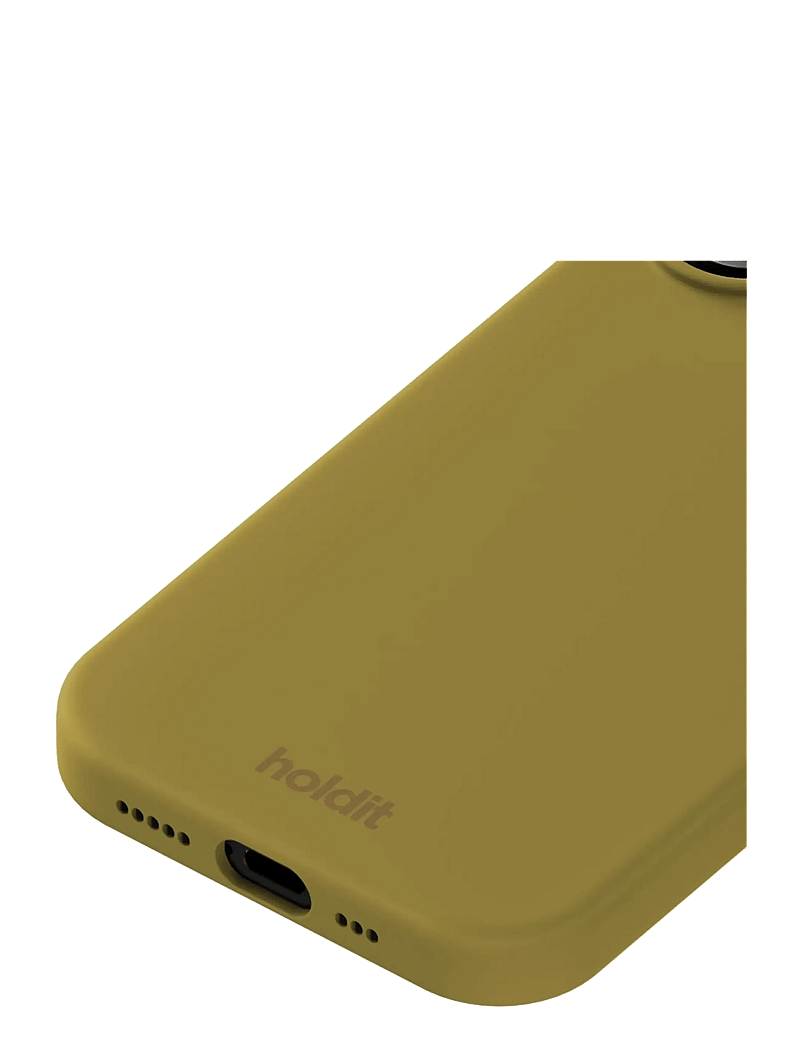 Holdit - Silicone Case iPhone 17 - mobilskal - warm olive - 3