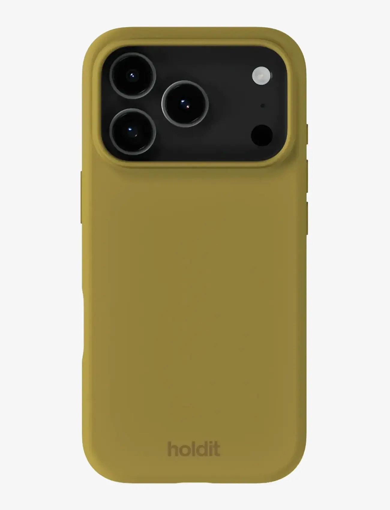 Holdit - Silicone Case iPhone 17 Pro - mobilskal - warm olive - 0