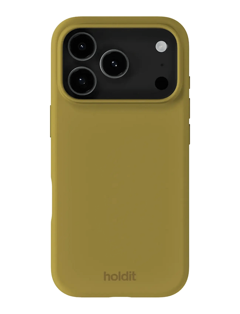 Holdit - Silicone Case iPhone 17 Pro - mobilskal - warm olive - 0