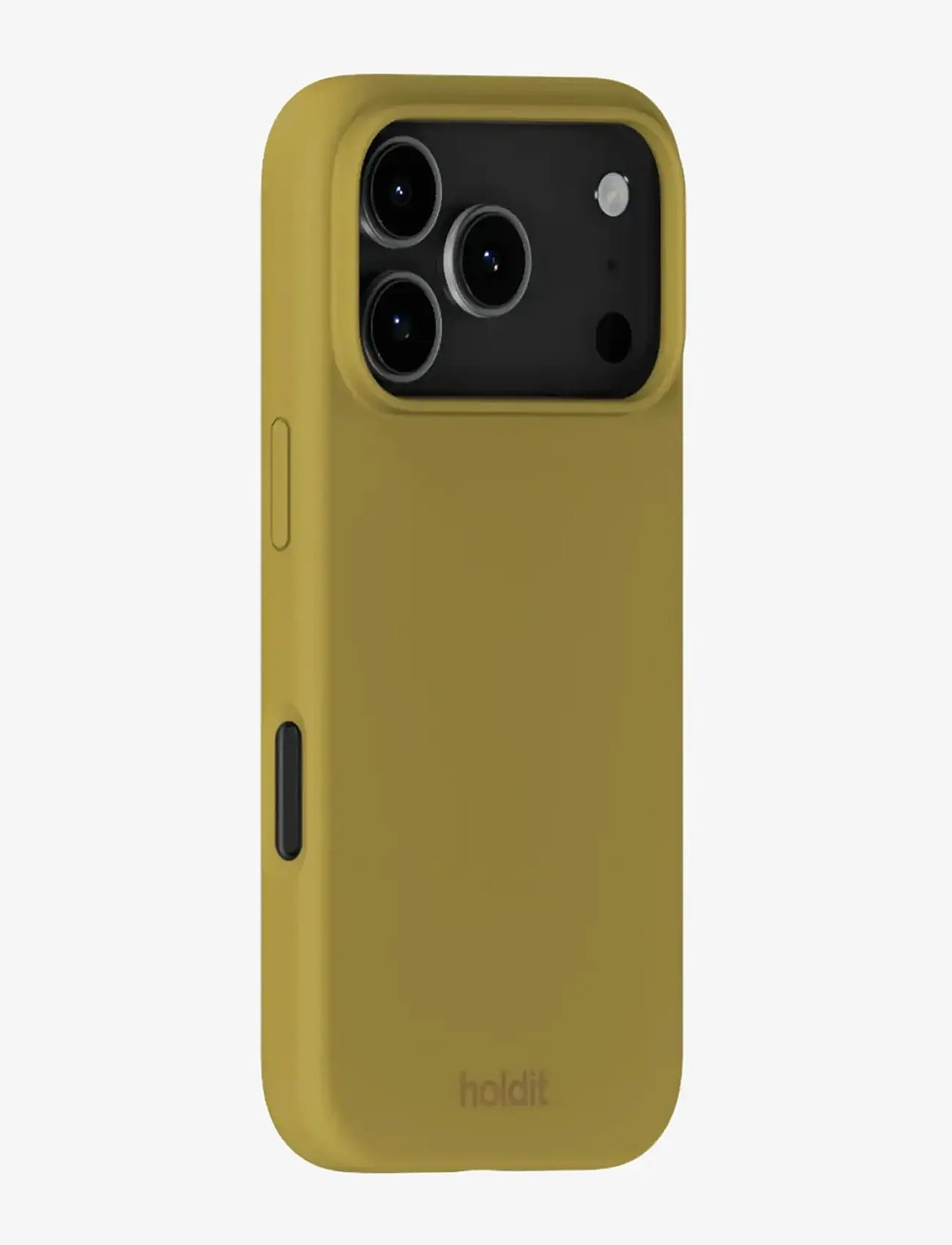 Holdit - Silicone Case iPhone 17 Pro - mobilskal - warm olive - 1