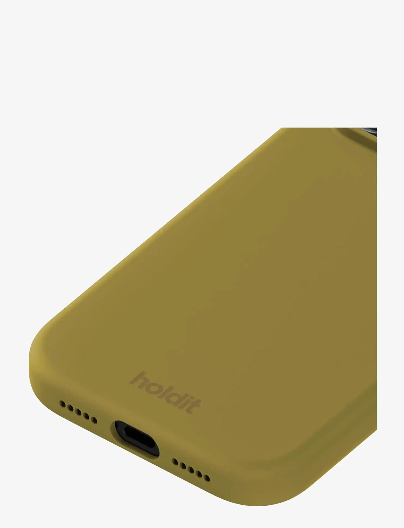 Holdit - Silicone Case iPhone 17 Pro - mobilskal - warm olive - 2