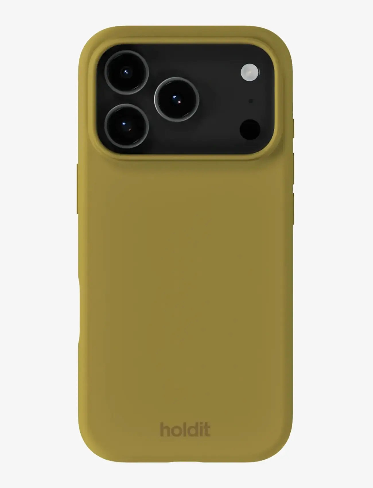 Holdit - Silicone Case iPhone 17 Pro Max - mobilskal - warm olive - 0