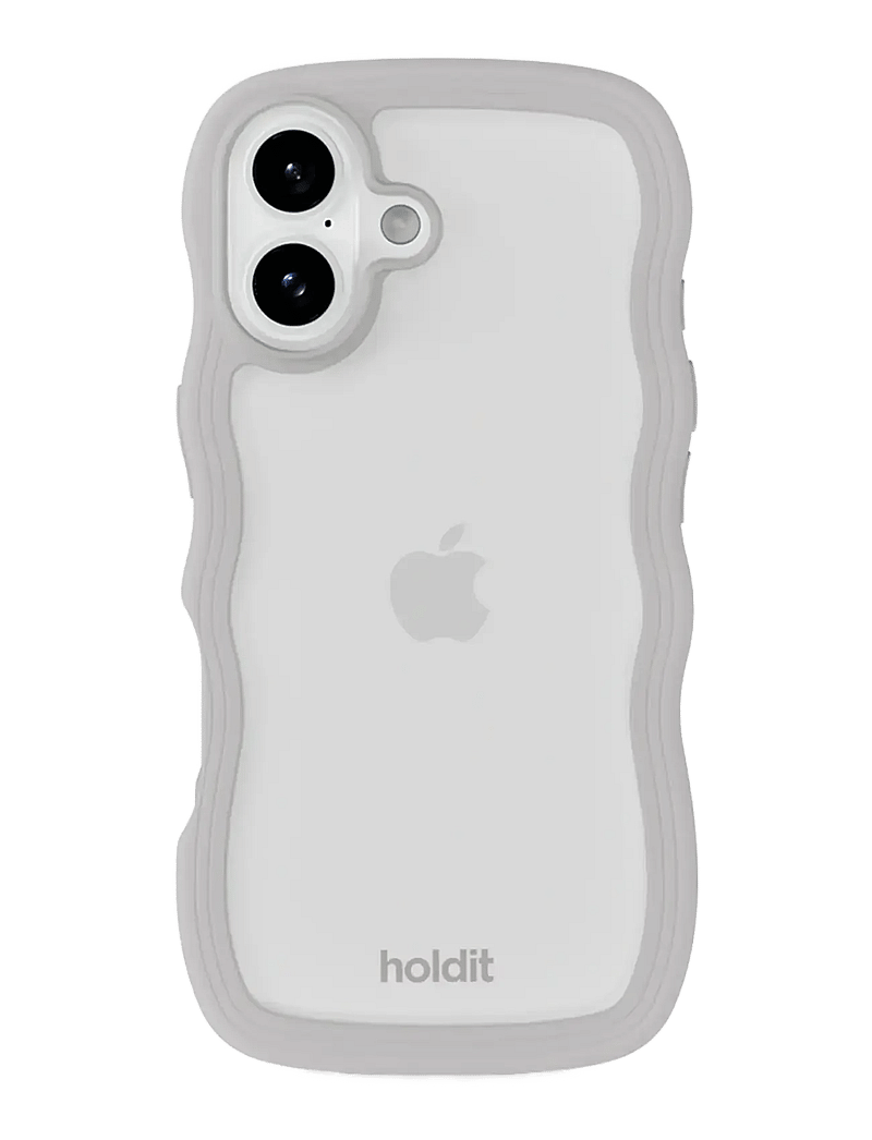 Holdit - Wavy Case iPhone 17 - handycover - wool grey/transparent - 0