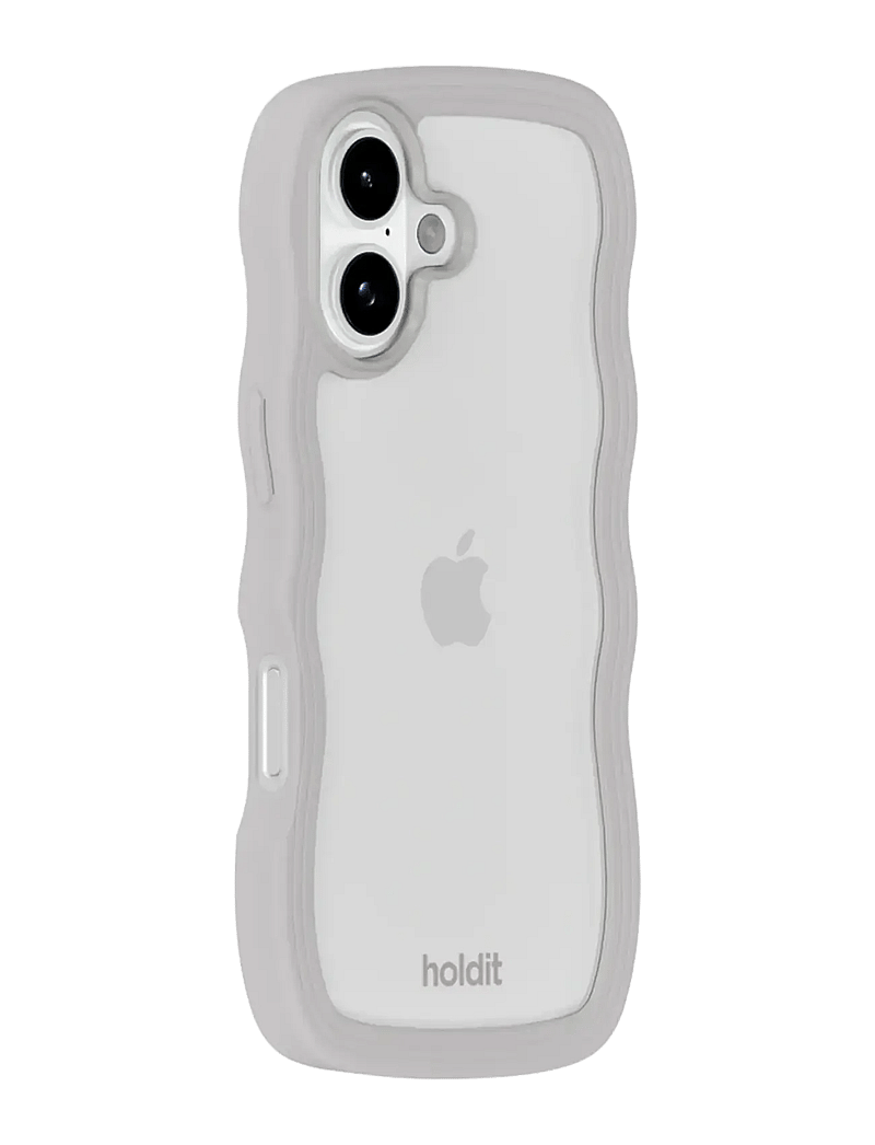 Holdit - Wavy Case iPhone 17 - handycover - wool grey/transparent - 2