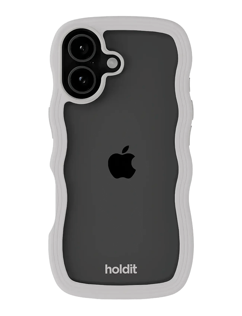 Holdit - Wavy Case iPhone 17 - handycover - wool grey/transparent - 3