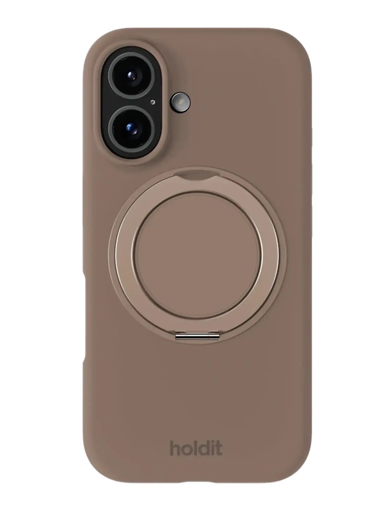 Holdit Silicone Stand Case Iphone 16 Mocha Brown, IPHONE 16, Mobile Accessories-covers, Braun - Phone Cases, Frauen