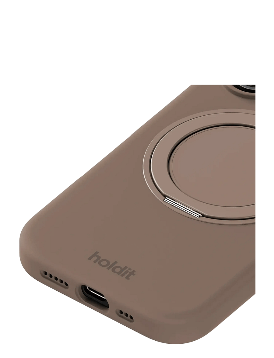 Holdit - Silicone Stand Case iPhone 16 Mocha Brown - handyhüllen - mocha brown - 2