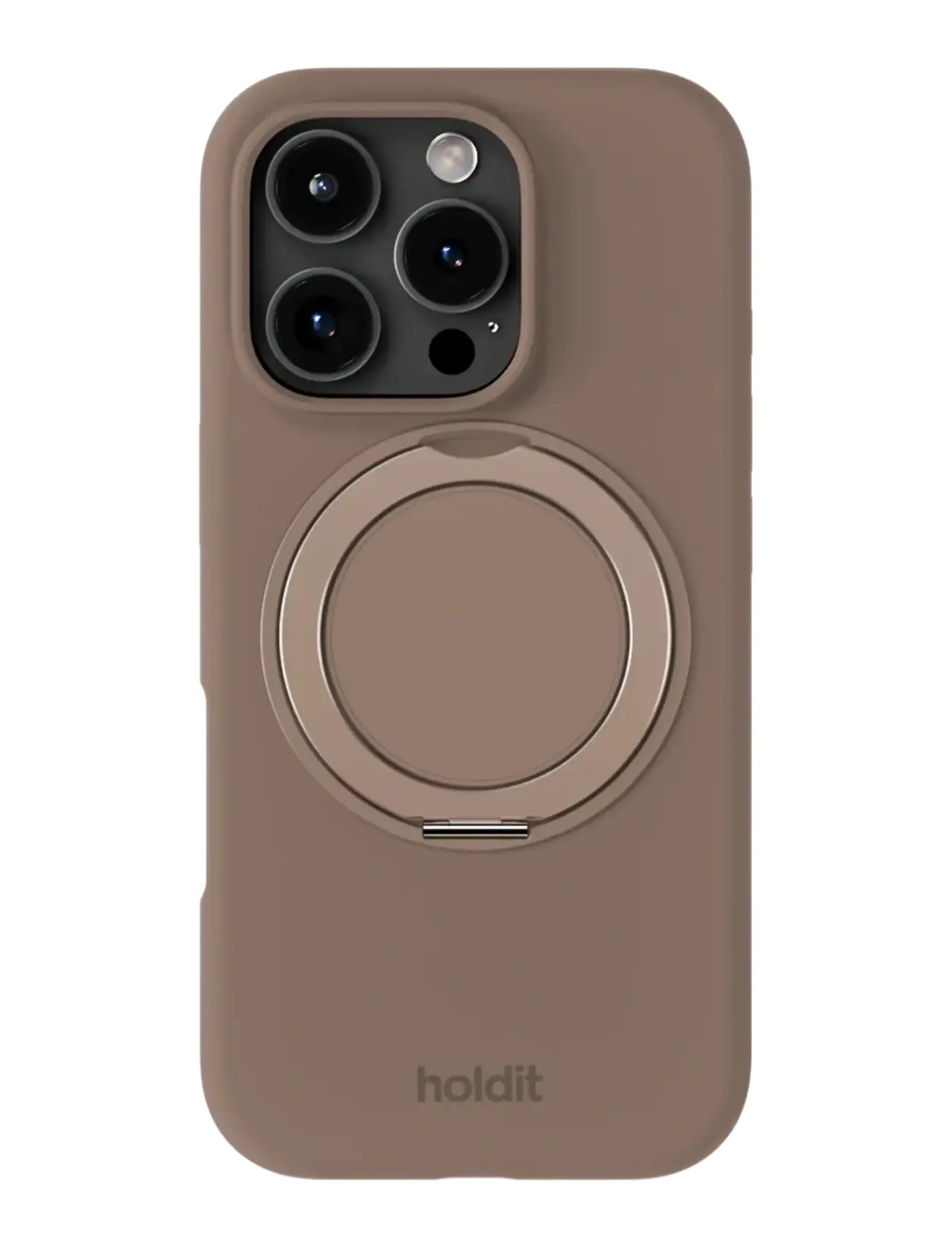 Holdit Silicone Stand Case Iphone 16 Pro Mocha Brown, IPHONE 16PRO, Mobile Accessories-covers, Braun - Phone Cases, Frauen
