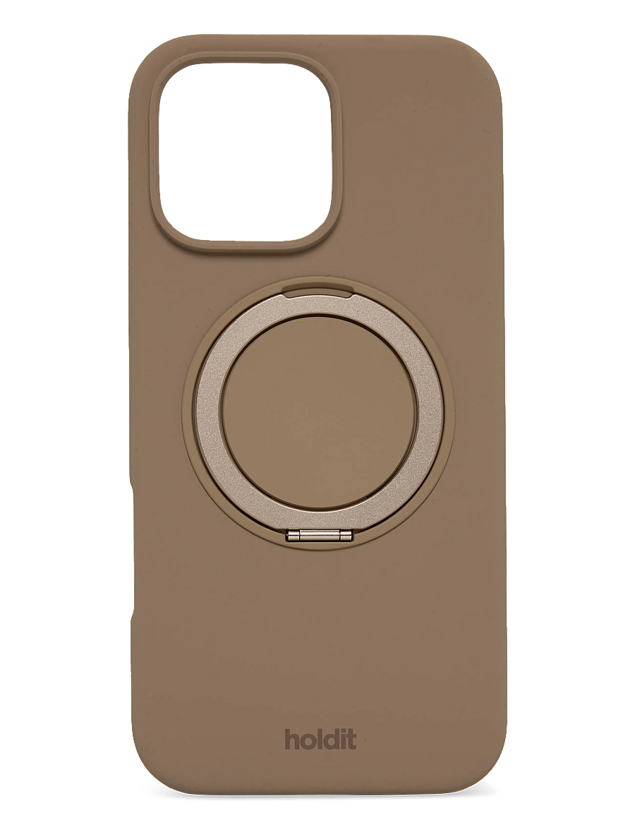 Holdit - Silicone Stand Case iPhone 16 Pro Max Mocha Brown - coque de téléphone - mocha brown - 0
