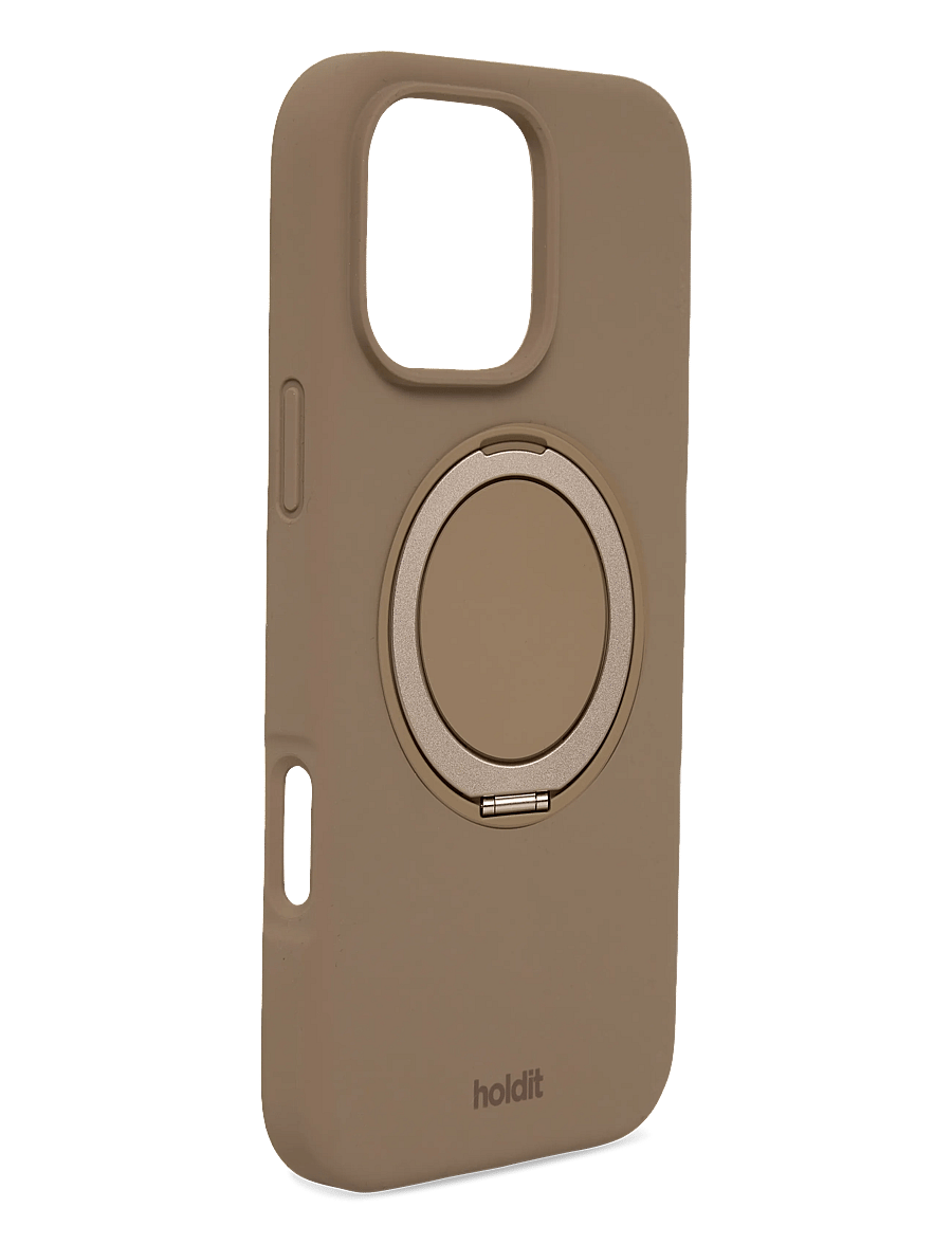 Holdit - Silicone Stand Case iPhone 16 Pro Max Mocha Brown - coque de téléphone - mocha brown - 2