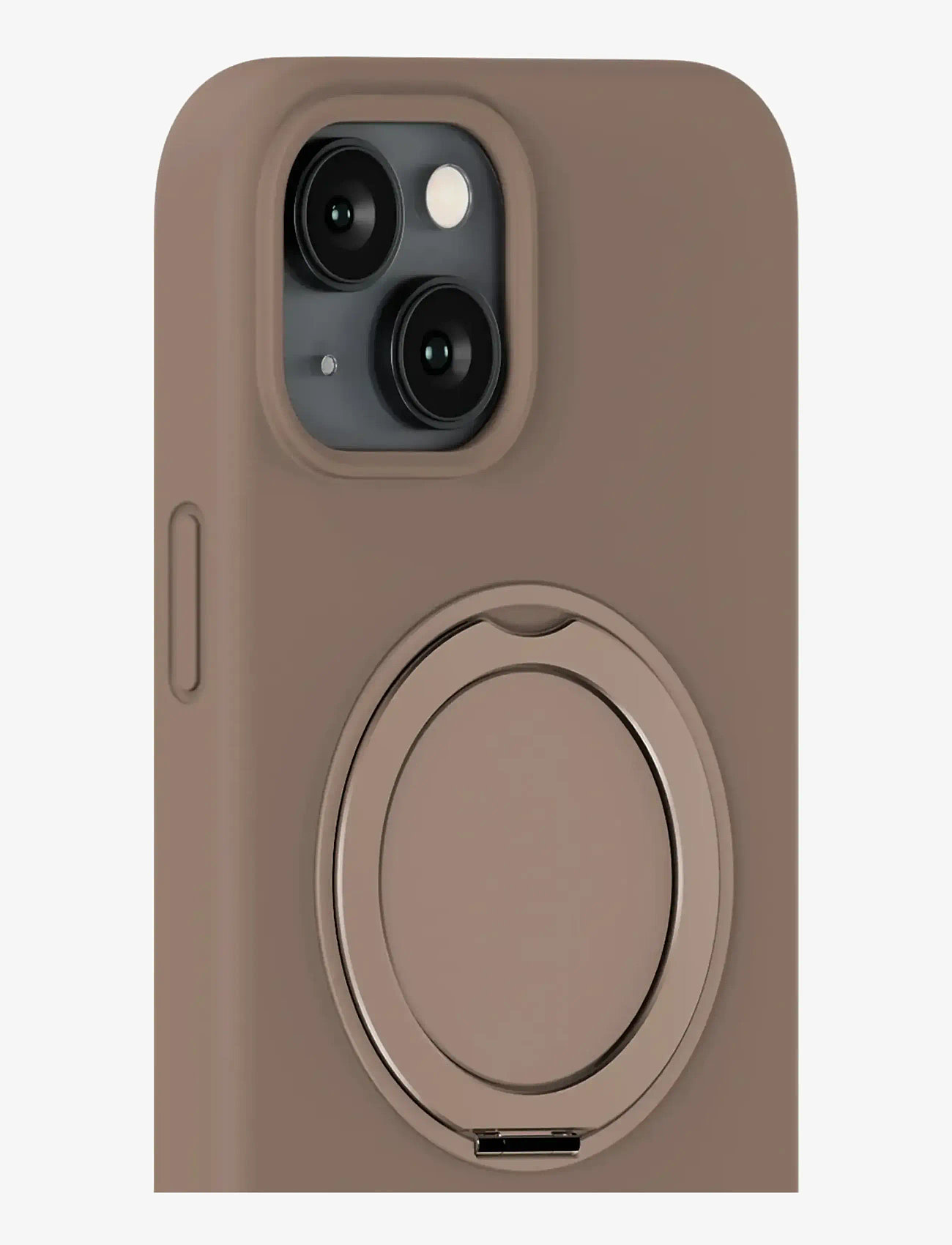 Holdit - Silicone Stand Case iPhone 16e/15 Mocha Brown - mobilskal - mocha brown - 2
