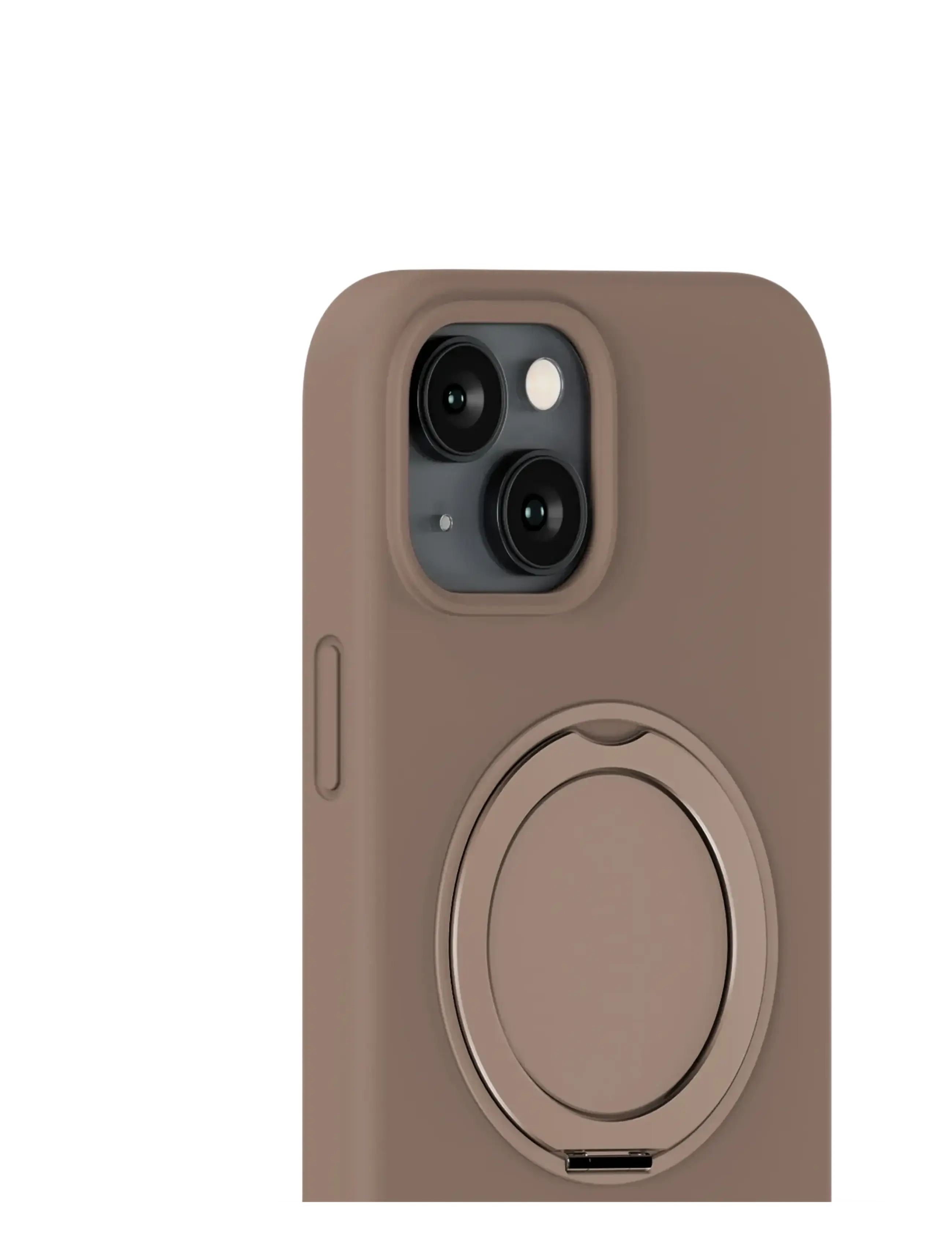 Holdit - Silicone Stand Case iPhone 16e/15 Mocha Brown - puhelimen kuoret - mocha brown - 2