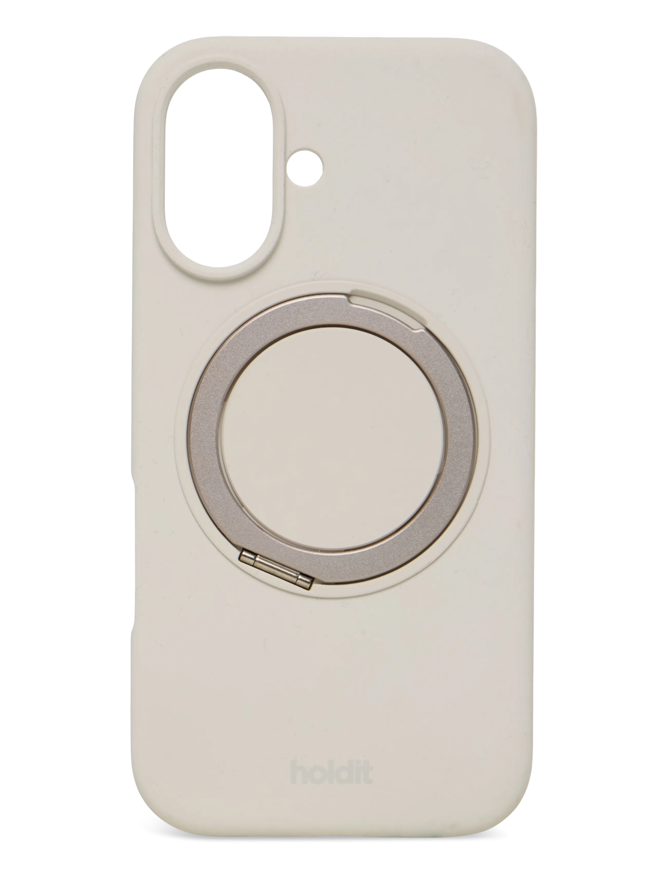 Holdit Silicone Stand Case Iphone 16 Mocha Brown, IPHONE 16, Mobile Accessories-covers, Beige - Phone Cases, Frauen