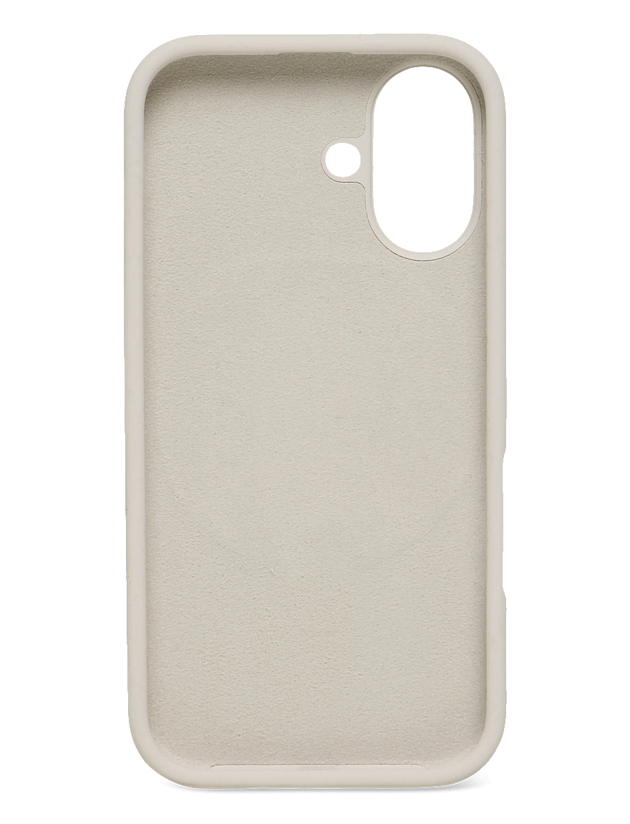 Holdit - Silicone Stand Case iPhone 16 Mocha Brown - mobilcovers - light beige - 1