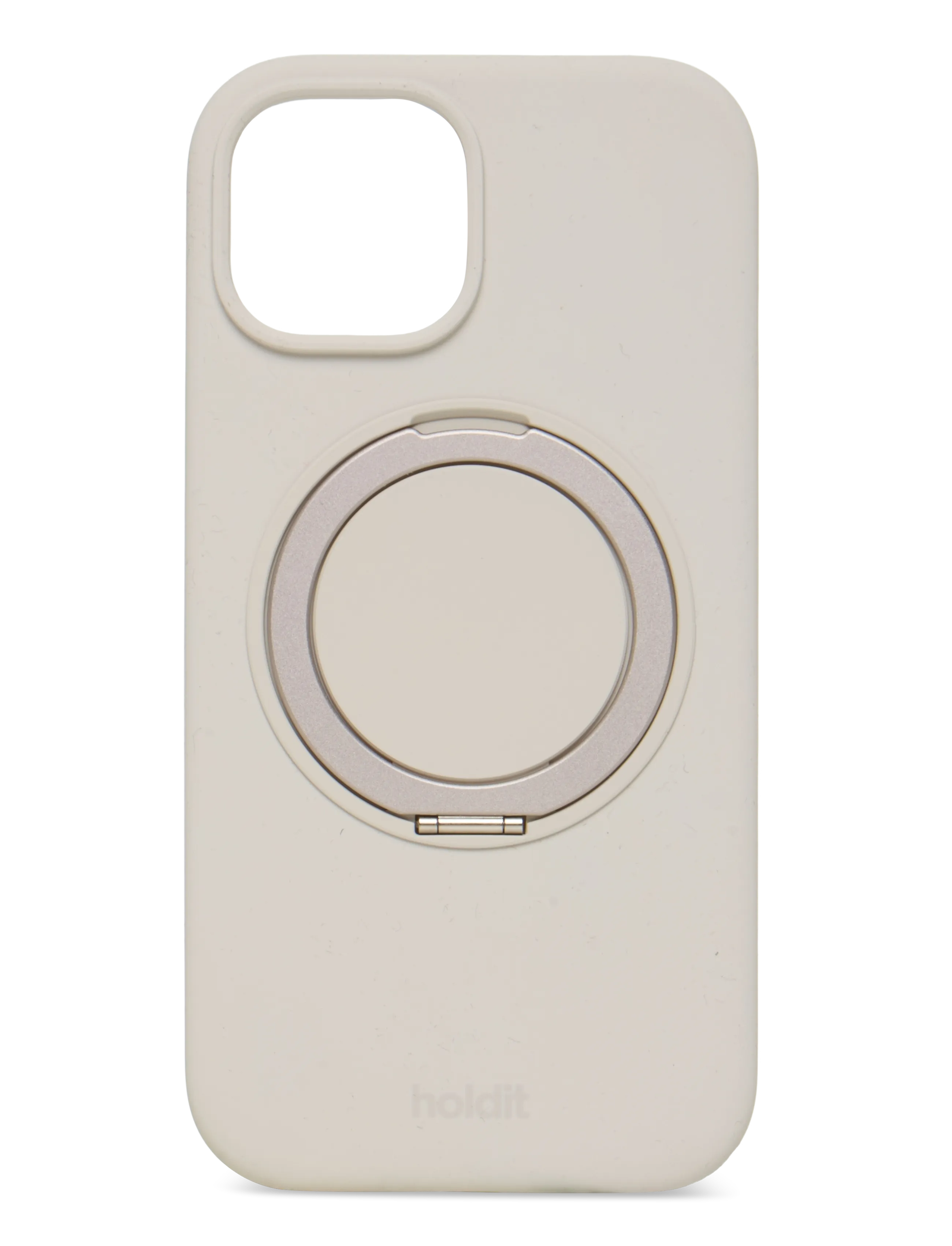 Holdit Silicone Stand Case Iphone 16E/15 Mocha Brown, IPHONE 16E/15, Beige, Mobiltilbehør-Covers > Telefontasker, Dame