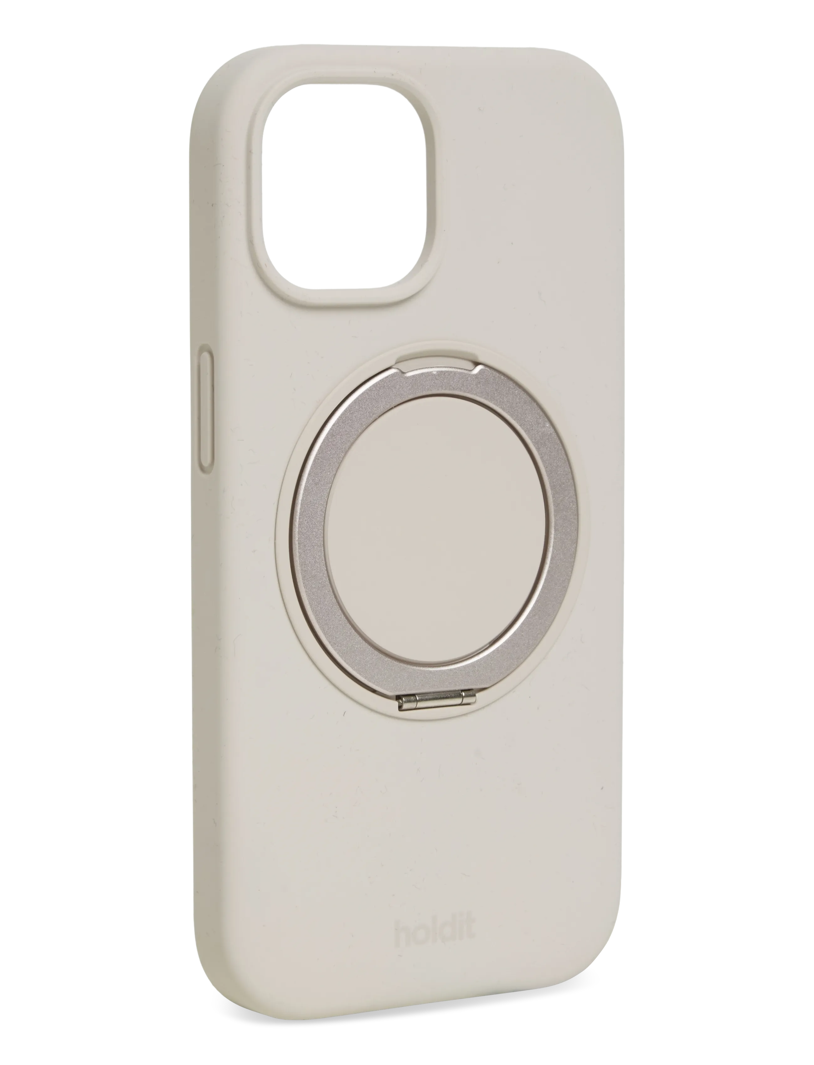 Holdit - Silicone Stand Case iPhone 16e/15 Mocha Brown - mobilcovers - light beige - 2