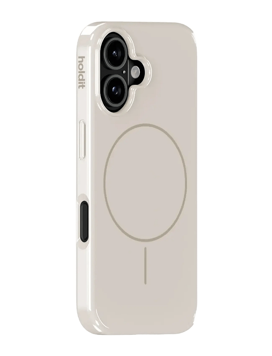 Holdit - Mono Case Magsafe iPhone 16 Light Beige/Beige - símahulstur - light beige/beige - 1